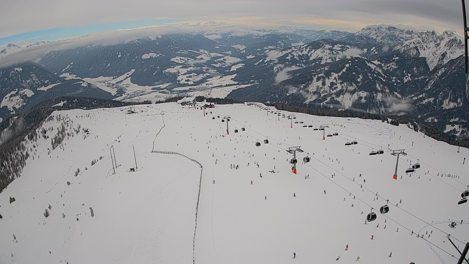 Kronplatz-Gipfel | Blick nach Olang – Valdaora