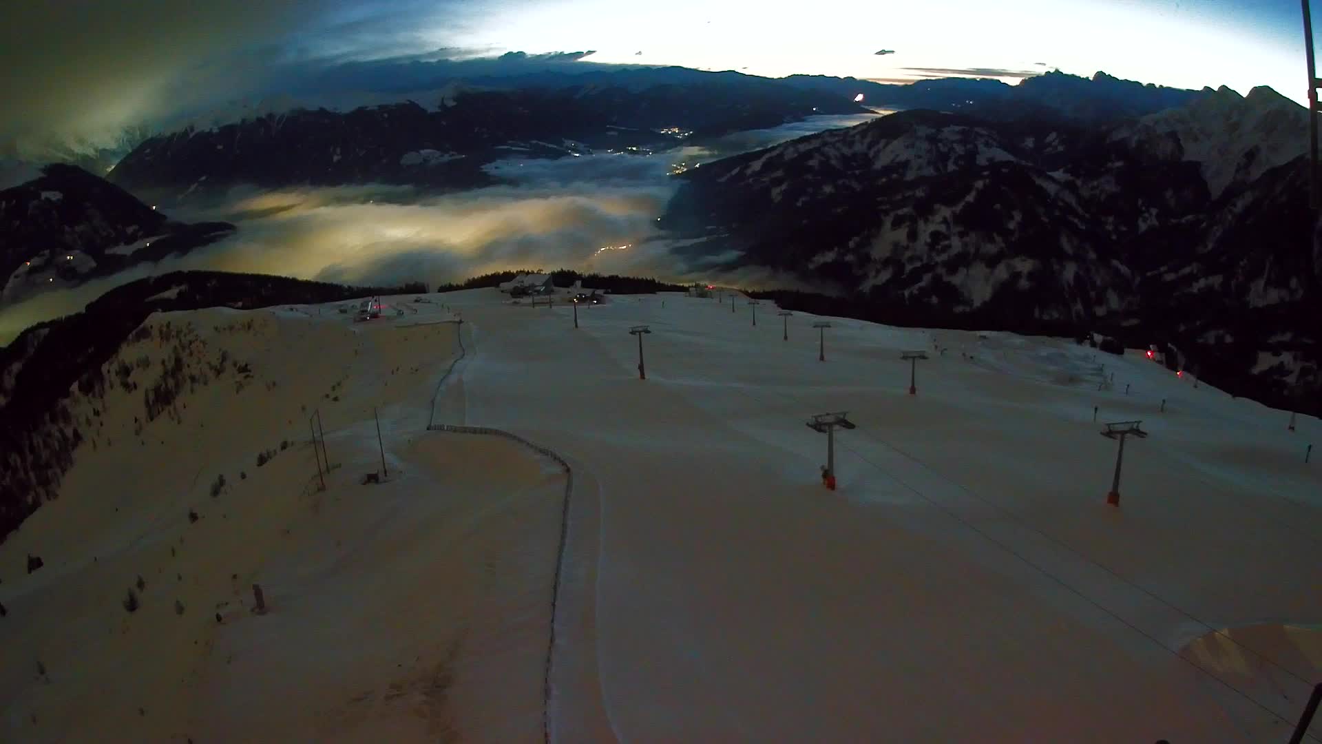 Kronplatz-Gipfel | Blick nach Olang – Valdaora