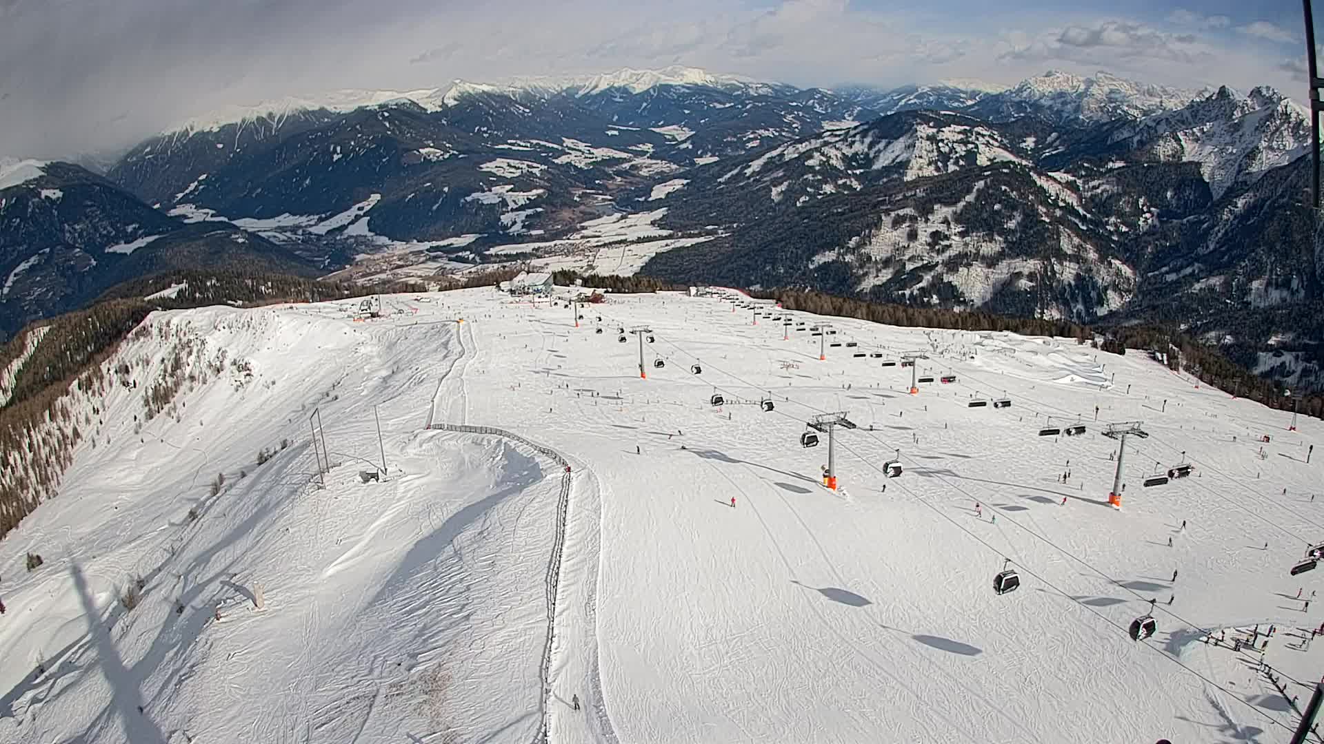 Sommet du Kronplatz | vue sur Valdaora – Olang
