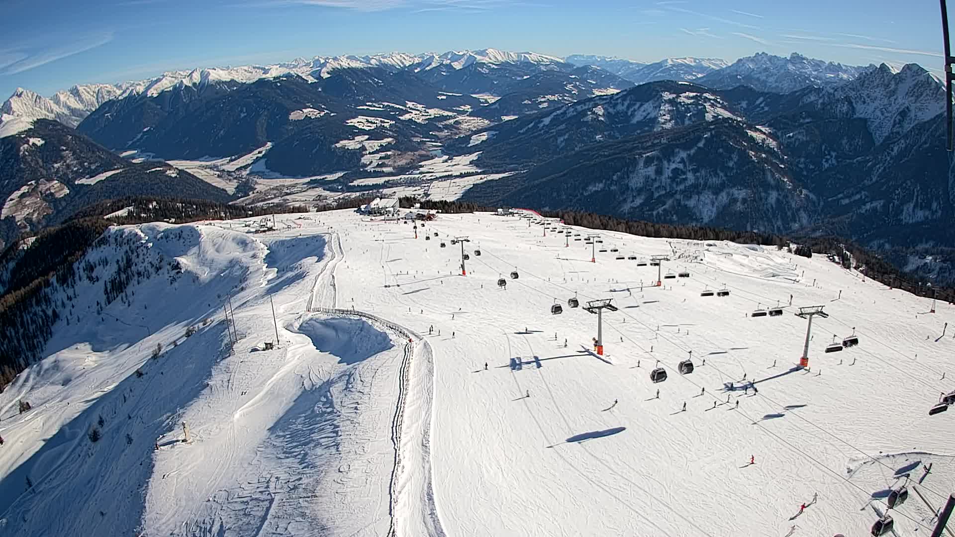 Kronplatz-Gipfel | Blick nach Olang – Valdaora