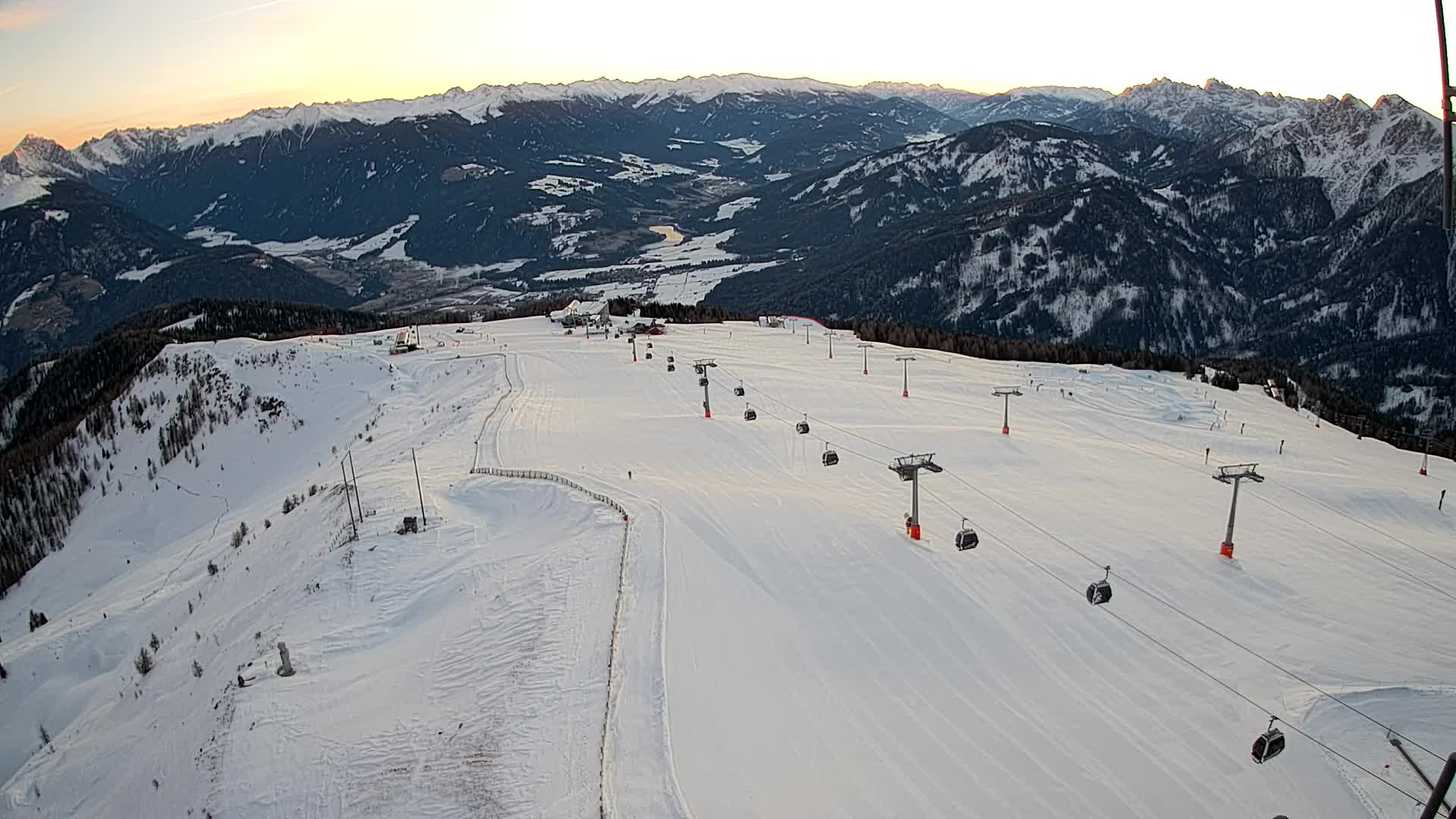Kronplatz-Gipfel | Blick nach Olang – Valdaora