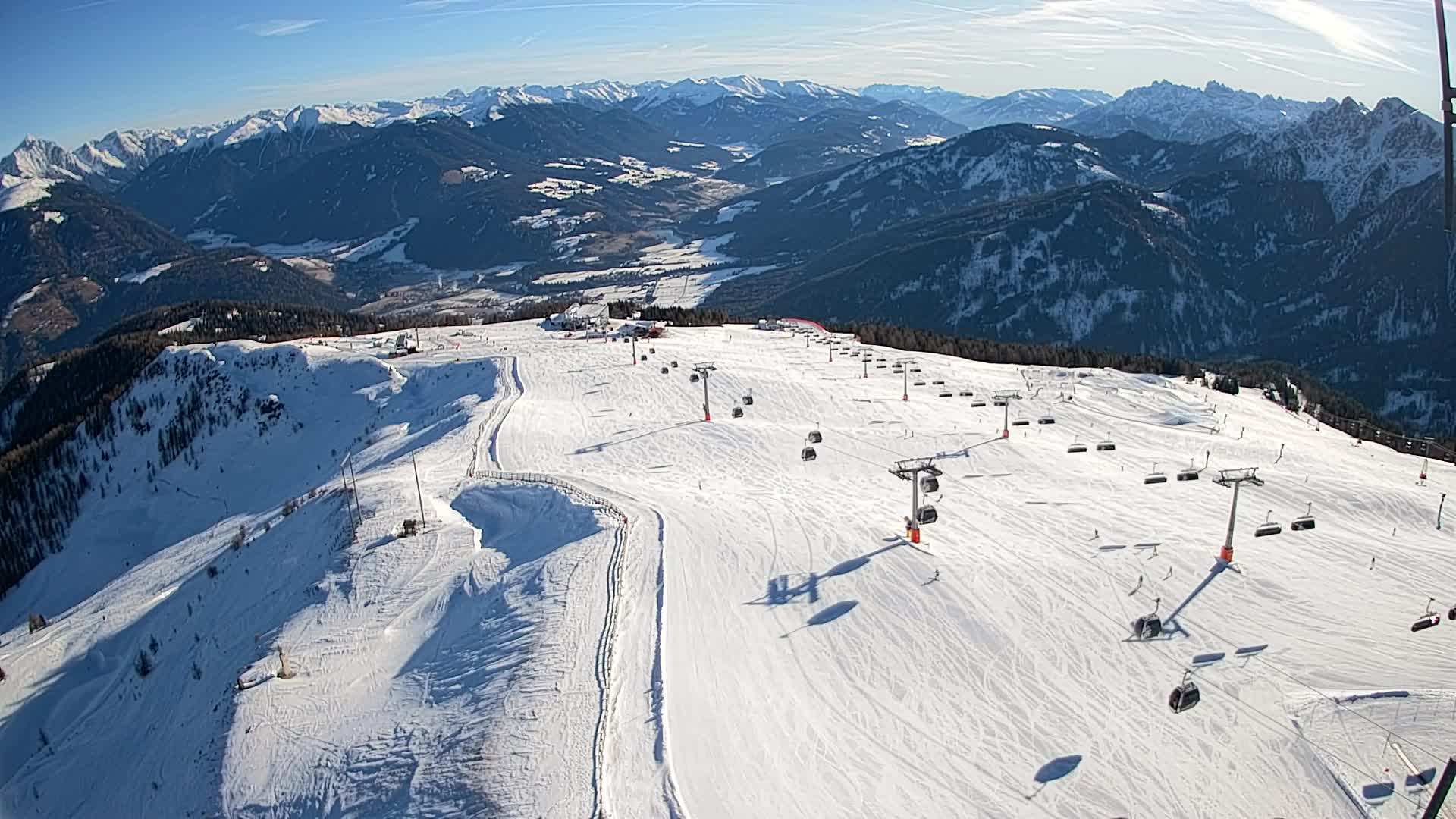 Kronplatz-Gipfel | Blick nach Olang – Valdaora