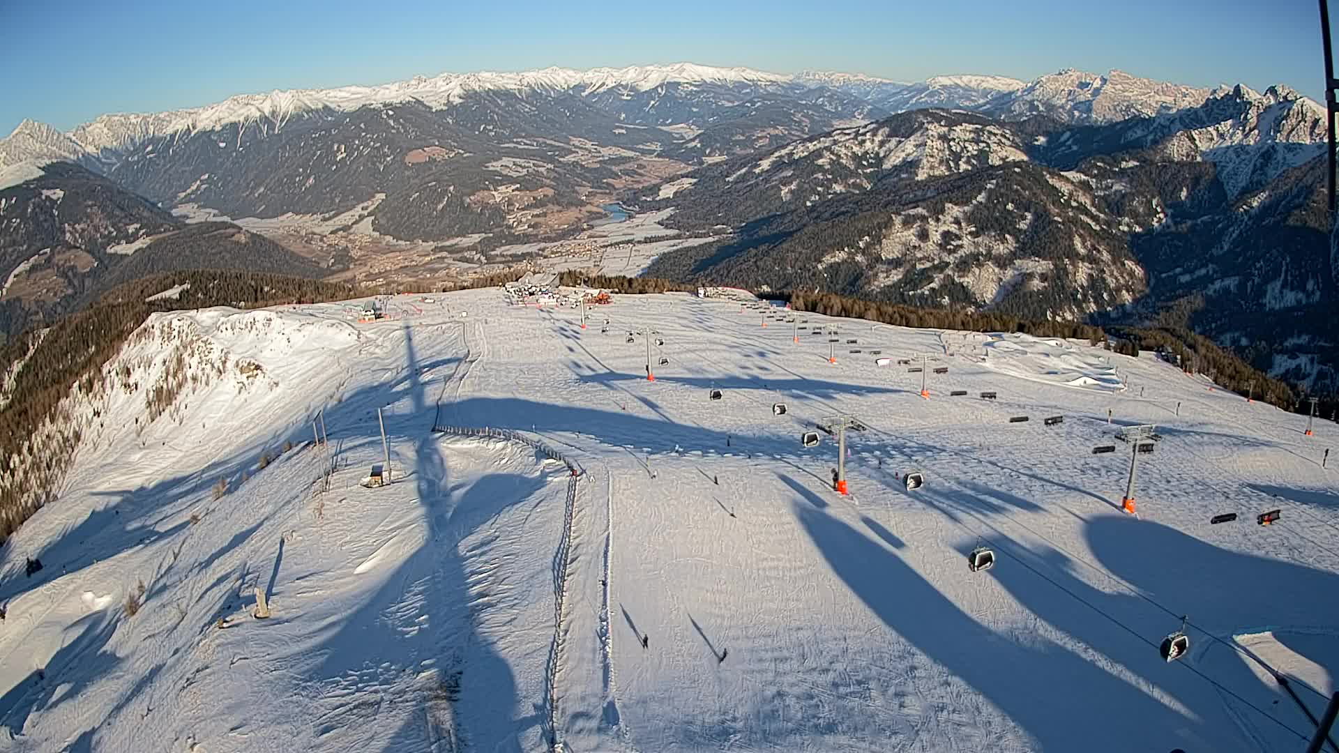 Kronplatz-Gipfel | Blick nach Olang – Valdaora