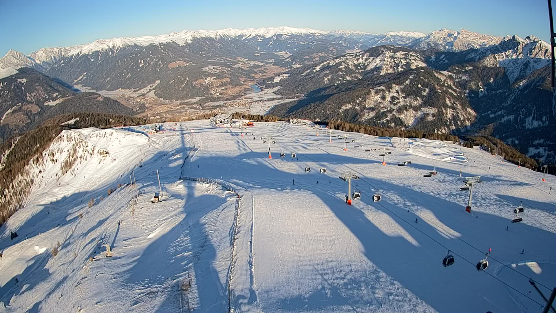 Kronplatz-Gipfel | Blick nach Olang – Valdaora
