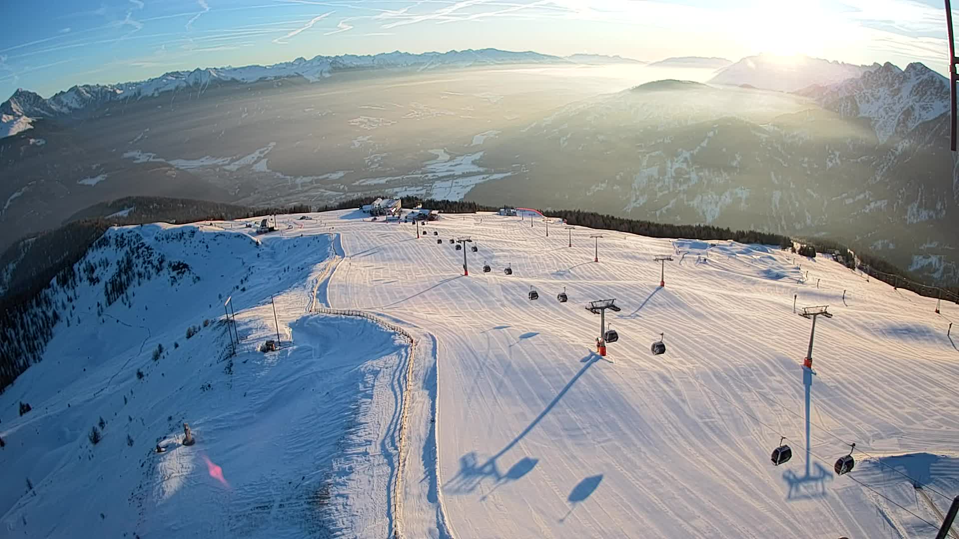 Kronplatz-Gipfel | Blick nach Olang – Valdaora