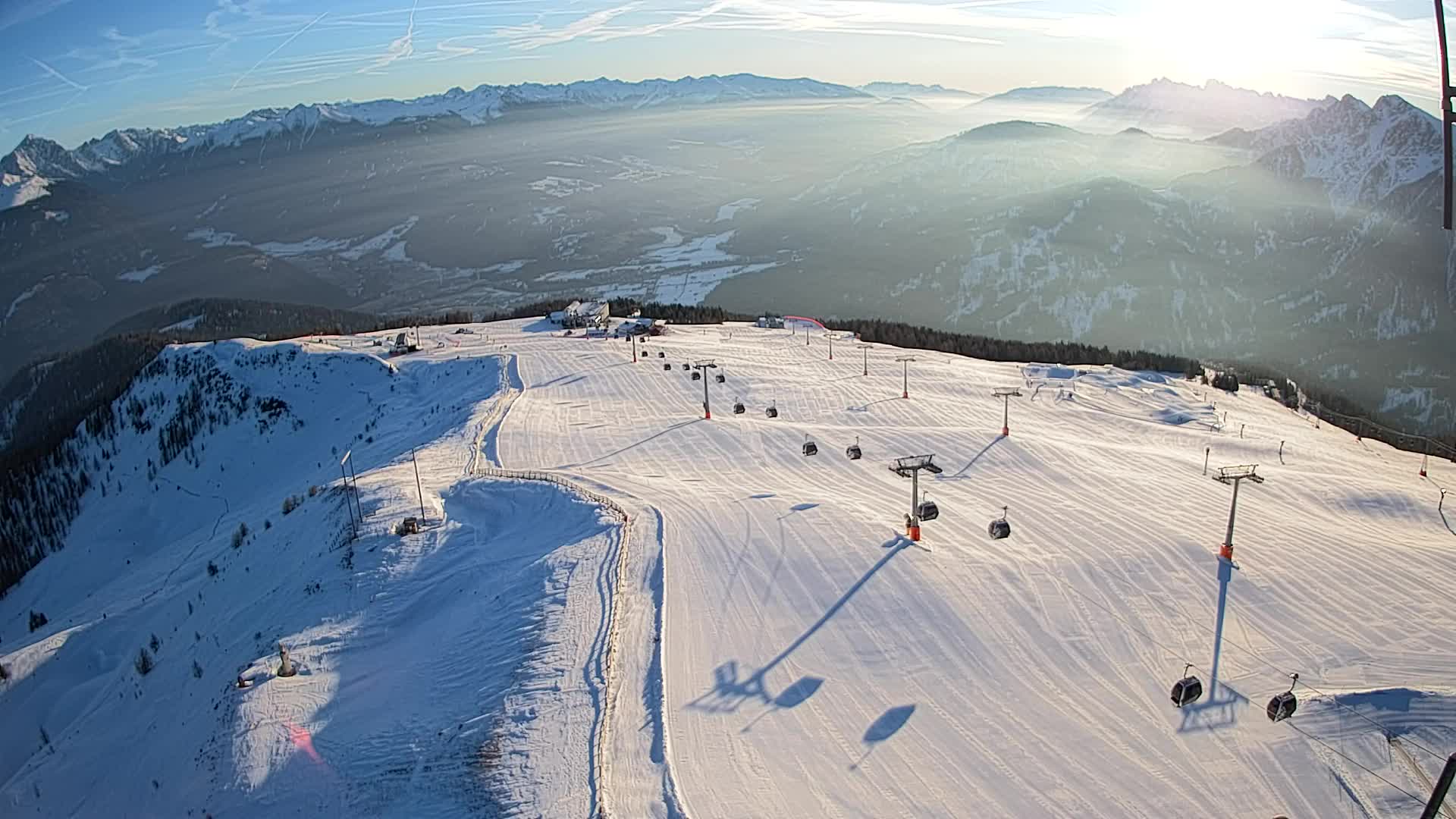 Kronplatz-Gipfel | Blick nach Olang – Valdaora