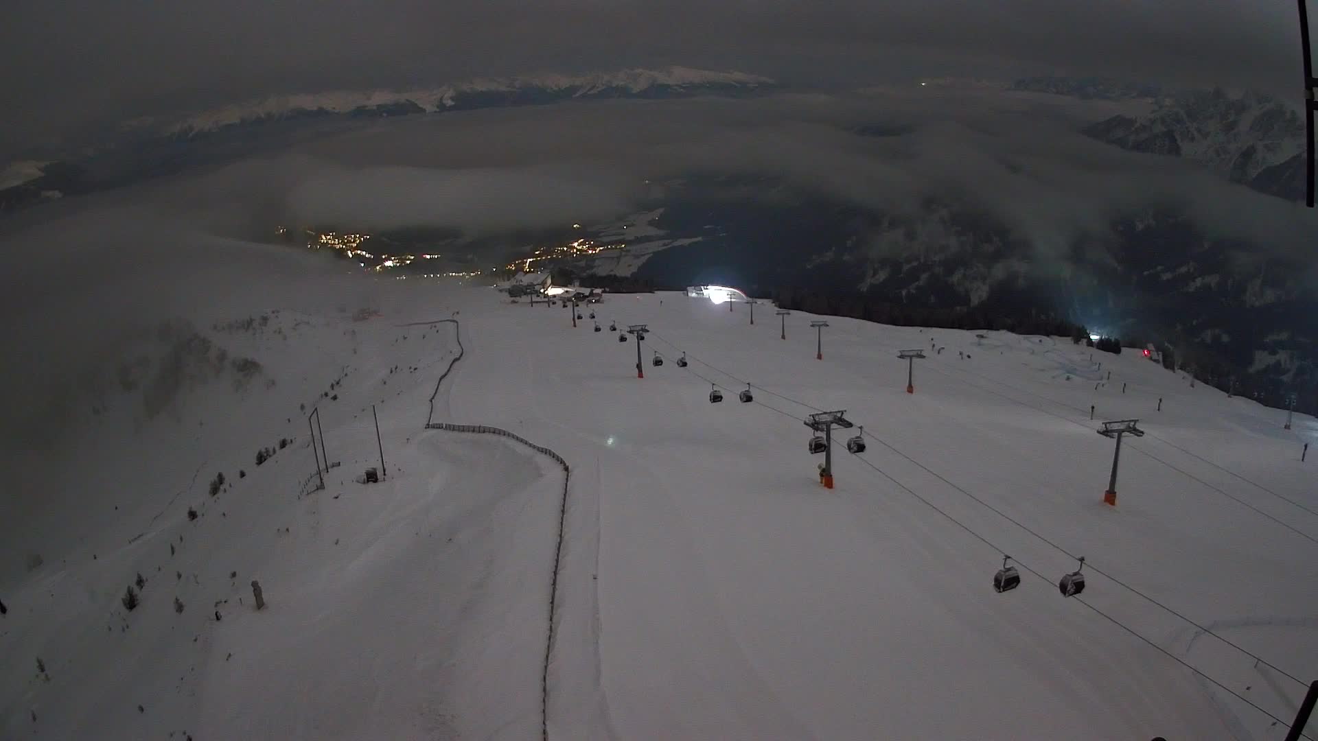 Kronplatz-Gipfel | Blick nach Olang – Valdaora