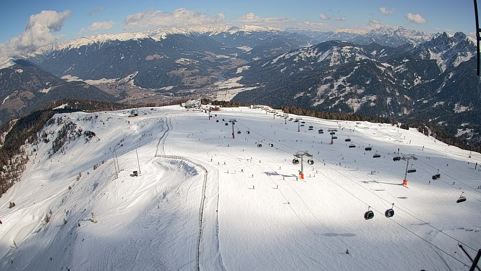 Kronplatz-Gipfel | Blick nach Olang – Valdaora