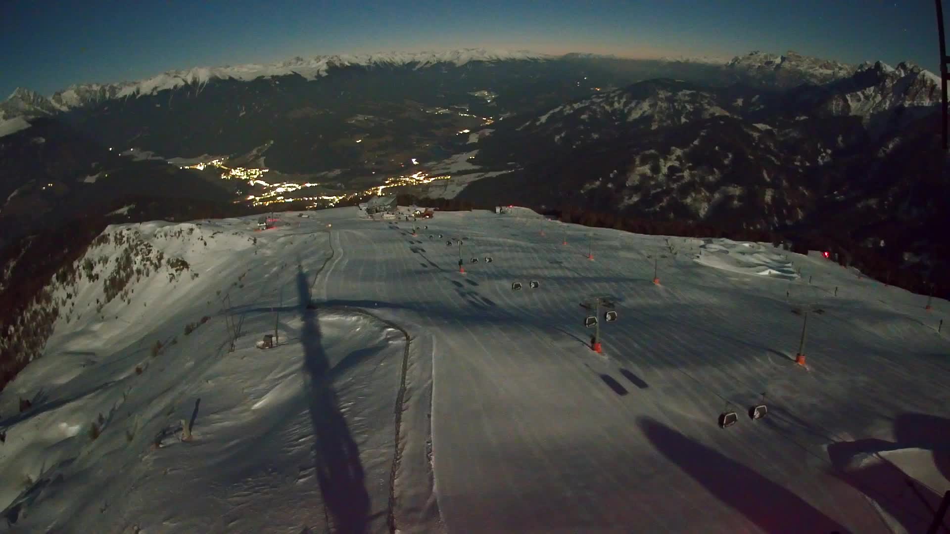 Kronplatz-Gipfel | Blick nach Olang – Valdaora