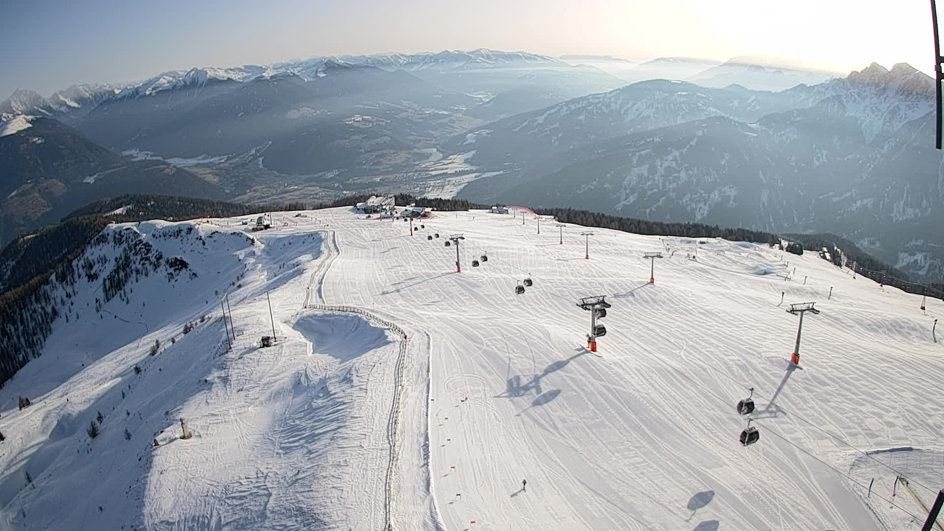 Kronplatz-Gipfel | Blick nach Olang – Valdaora