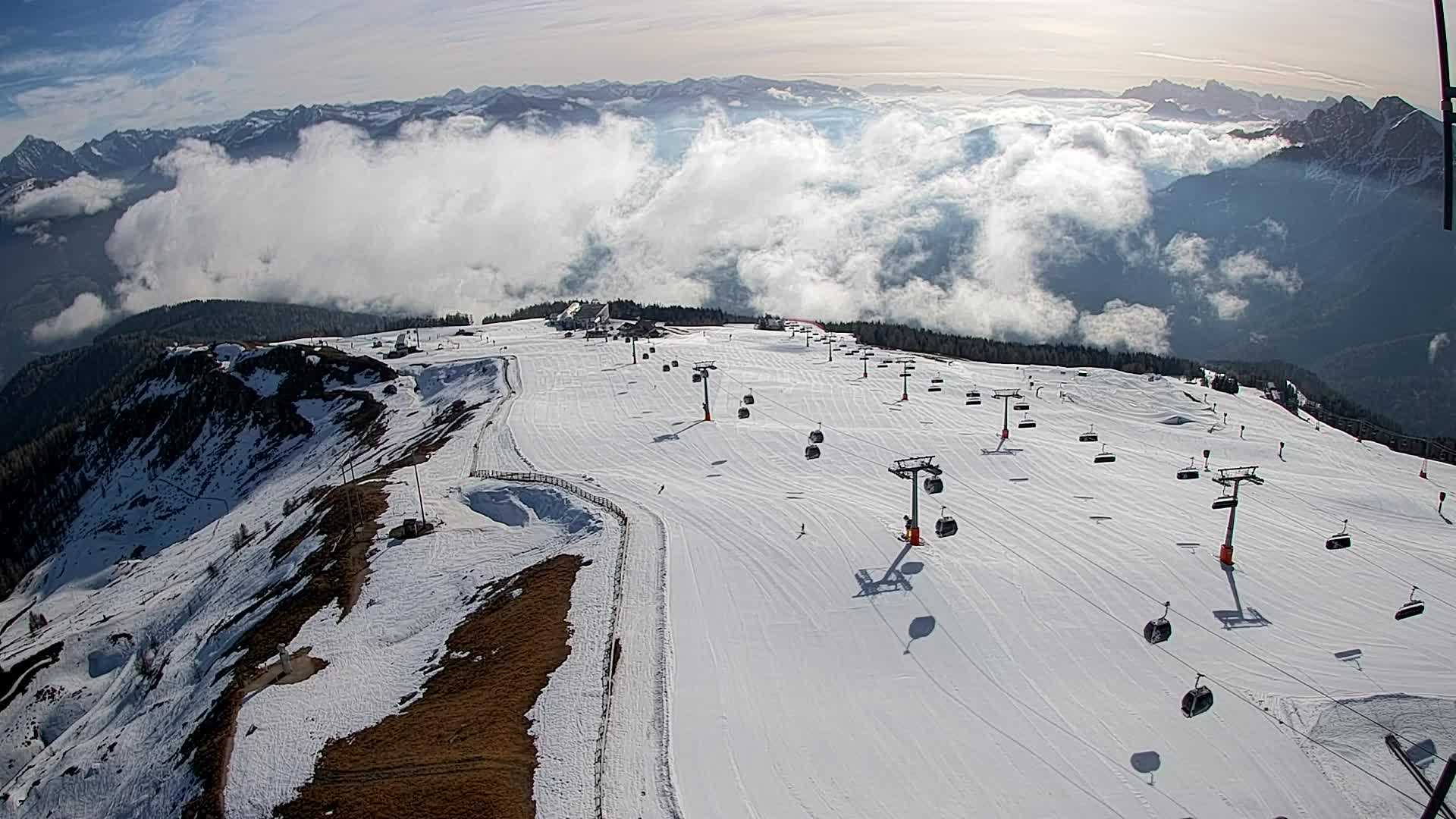 Kronplatz-Gipfel | Blick nach Olang – Valdaora