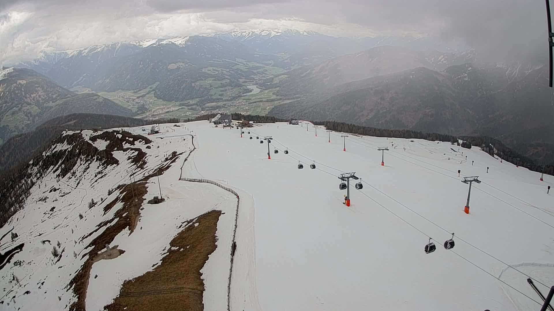 Kronplatz-Gipfel | Blick nach Olang – Valdaora
