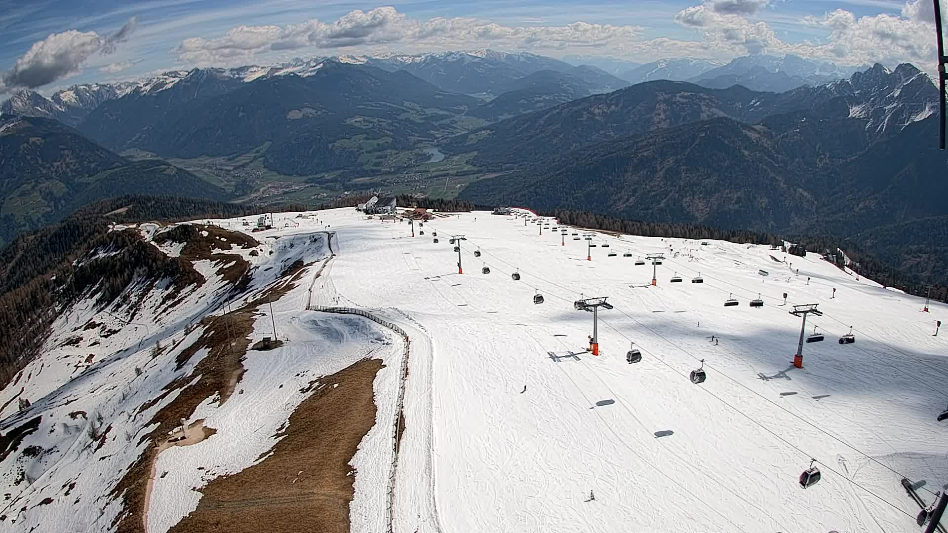 Kronplatz-Gipfel | Blick nach Olang – Valdaora