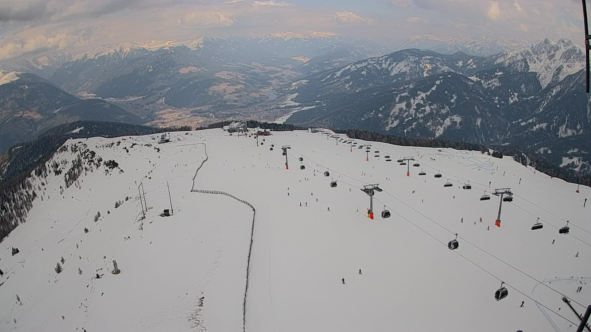 Kronplatz-Gipfel | Blick nach Olang – Valdaora