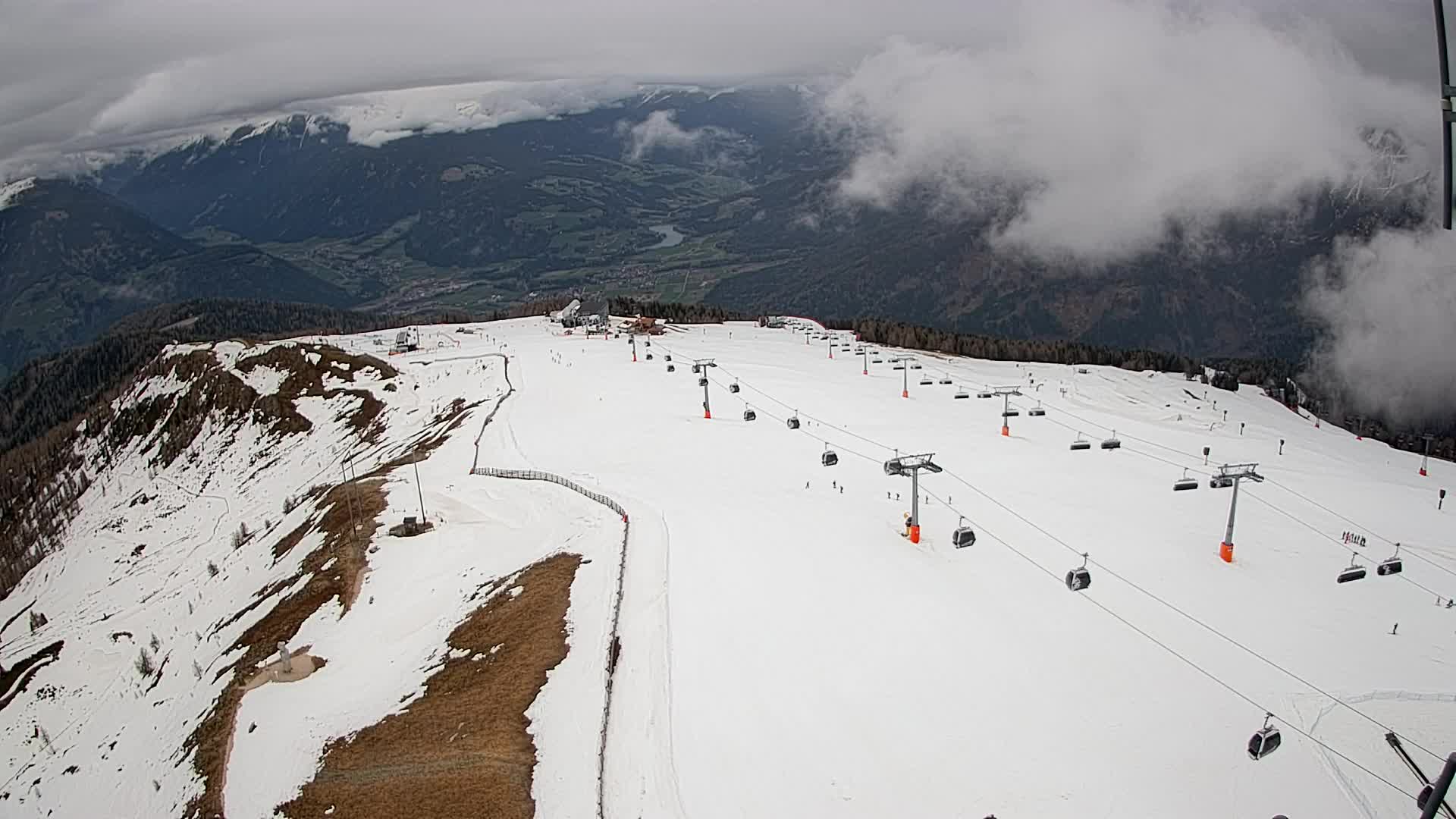 Kronplatz-Gipfel | Blick nach Olang – Valdaora