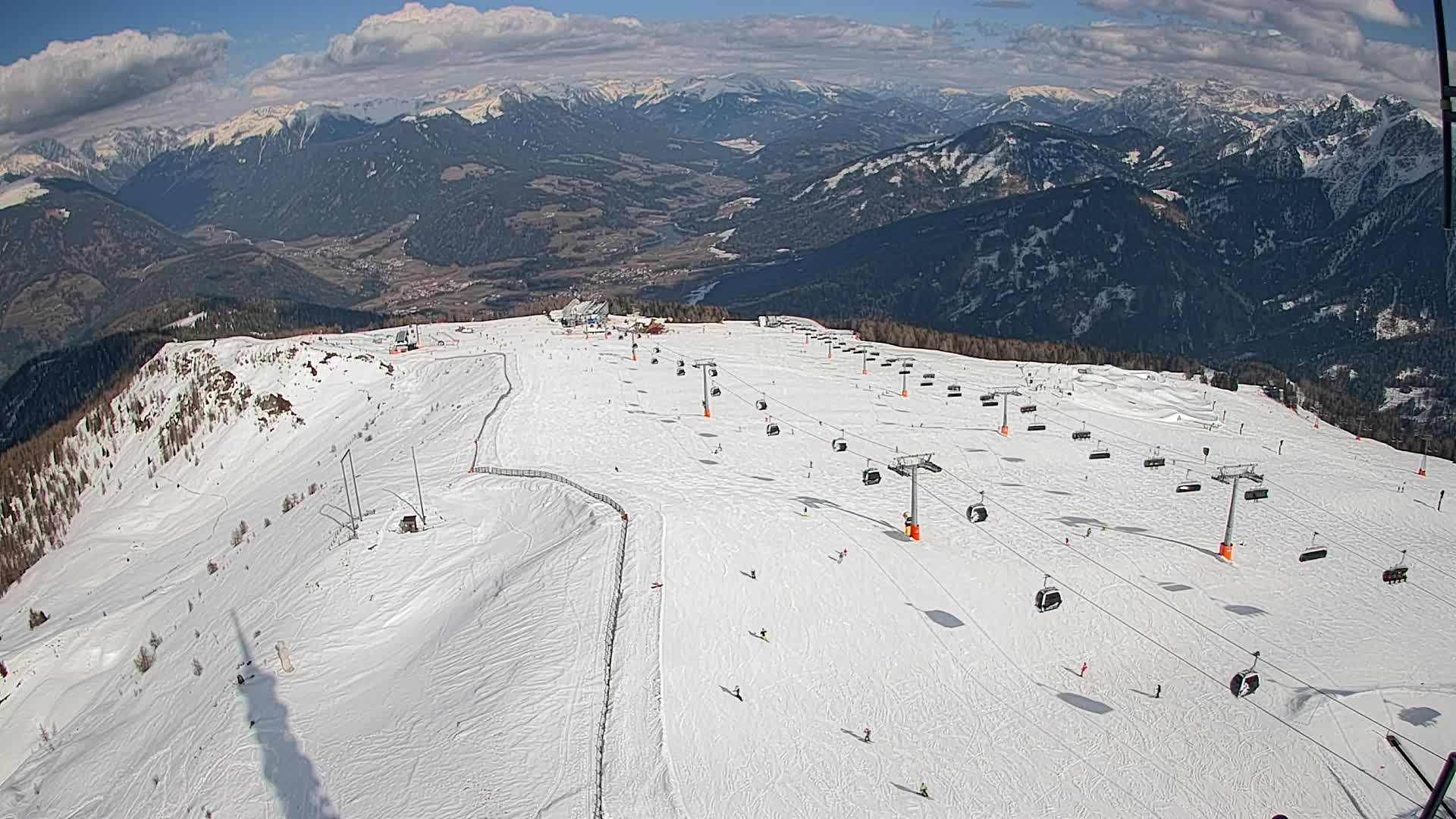 Kronplatz-Gipfel | Blick nach Olang – Valdaora