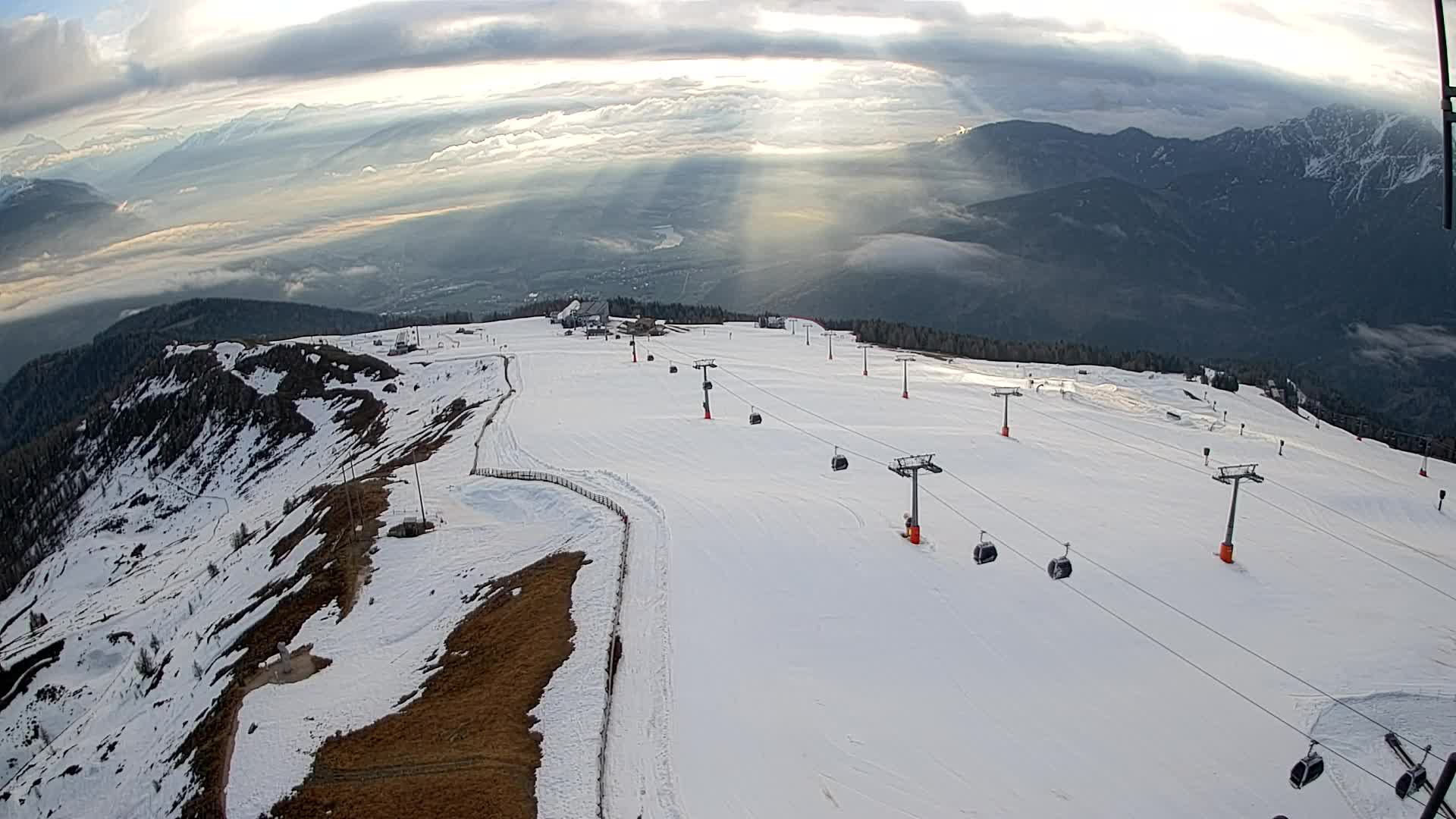 Kronplatz-Gipfel | Blick nach Olang – Valdaora