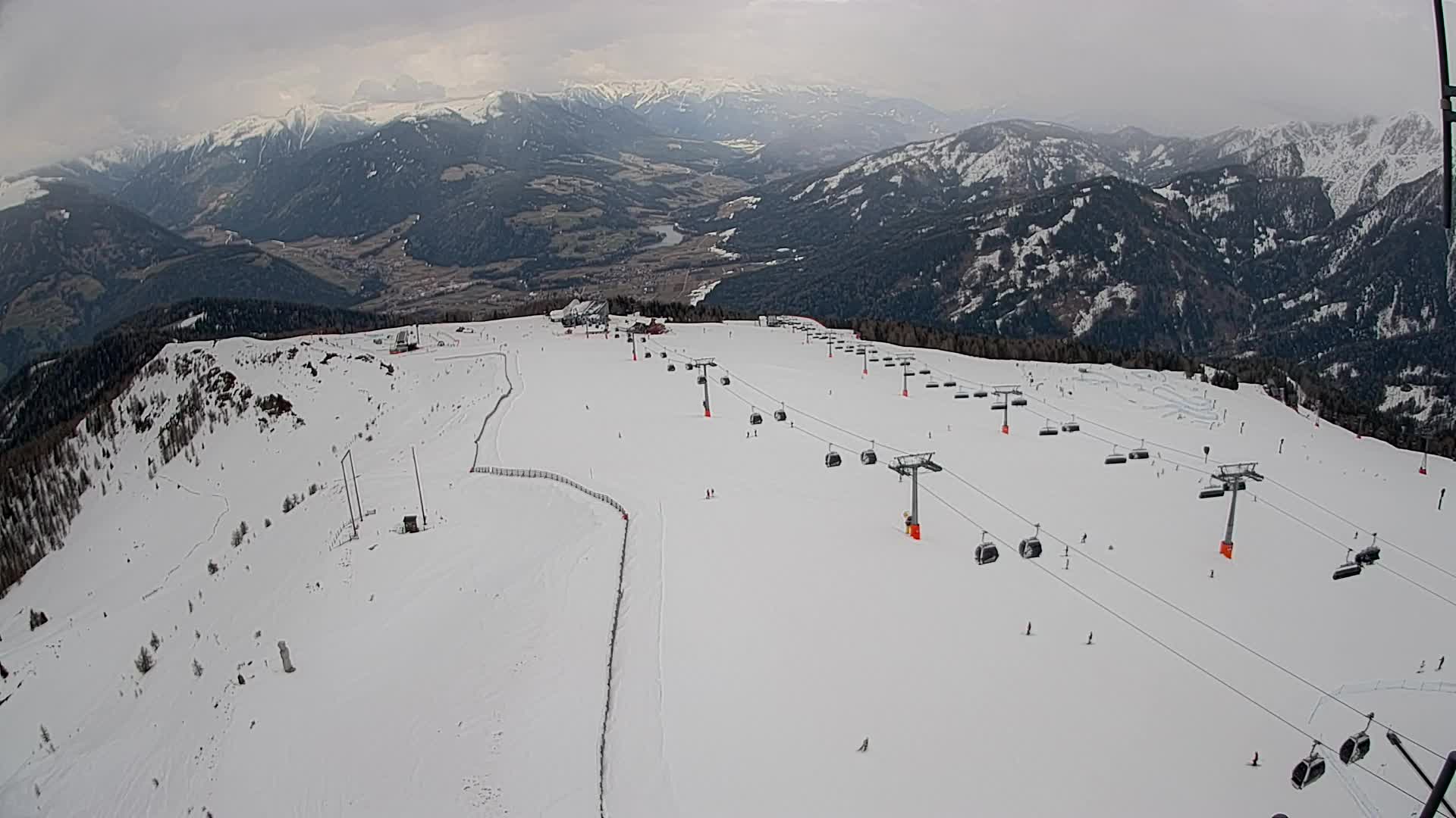 Kronplatz-Gipfel | Blick nach Olang – Valdaora