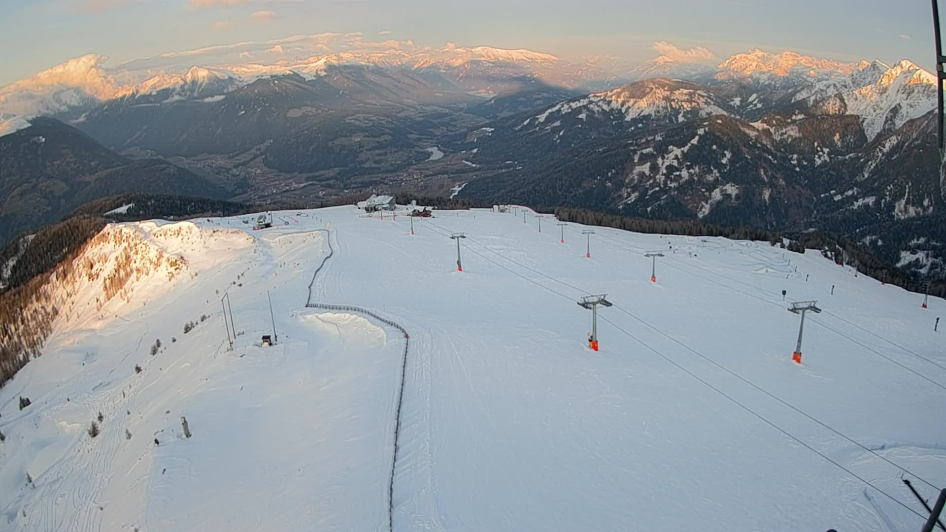 Kronplatz-Gipfel | Blick nach Olang – Valdaora
