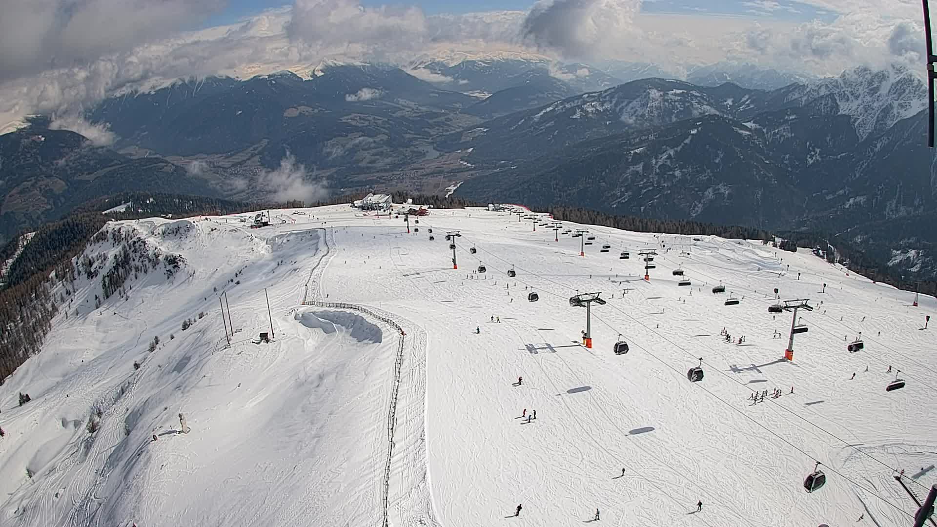 Kronplatz-Gipfel | Blick nach Olang – Valdaora