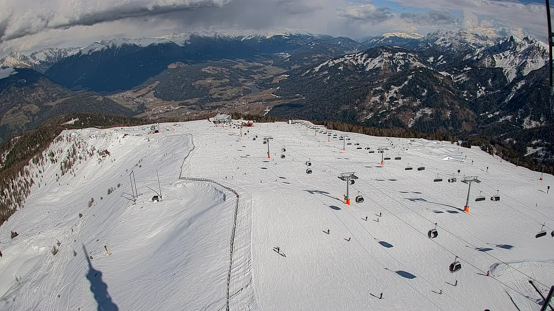 Kronplatz-Gipfel | Blick nach Olang – Valdaora