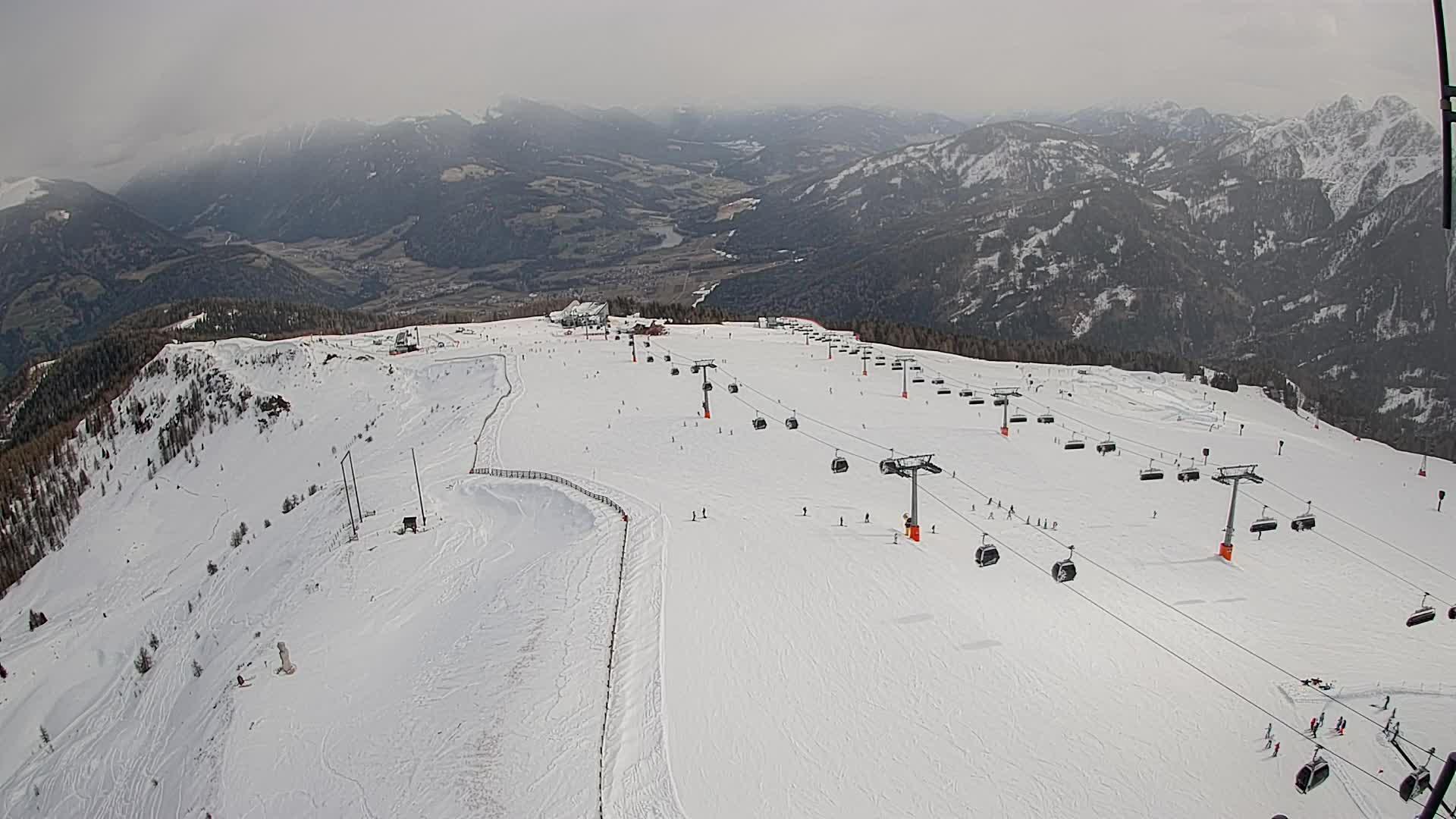 Kronplatz-Gipfel | Blick nach Olang – Valdaora