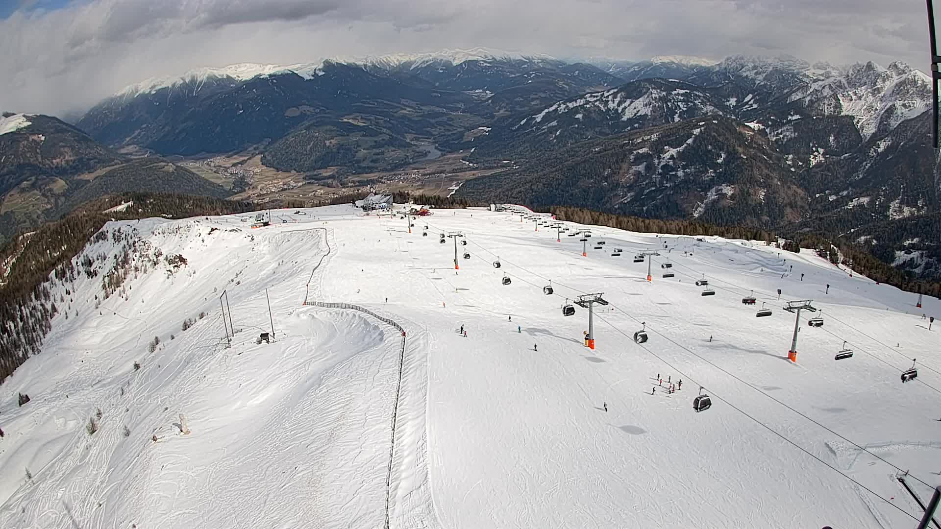 Kronplatz-Gipfel | Blick nach Olang – Valdaora