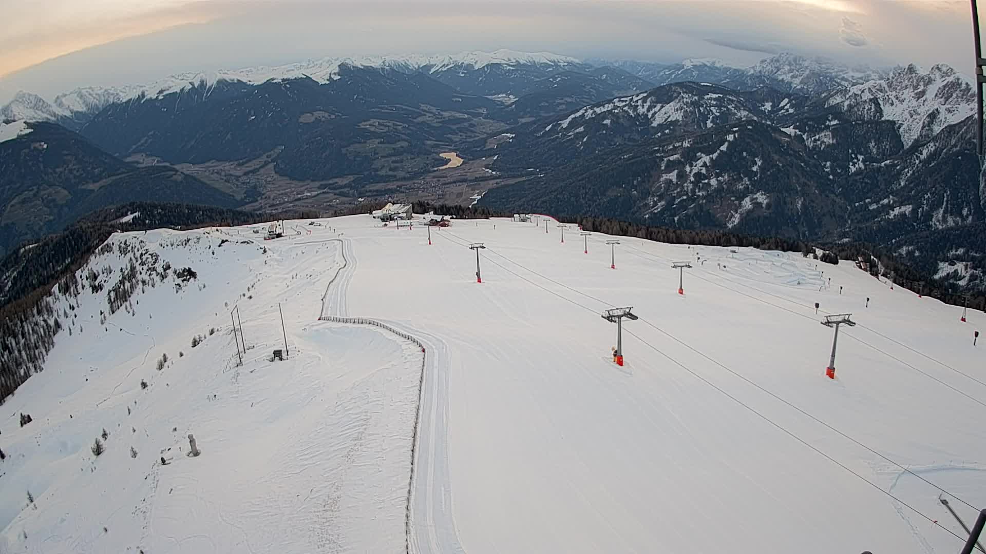 Kronplatz-Gipfel | Blick nach Olang – Valdaora