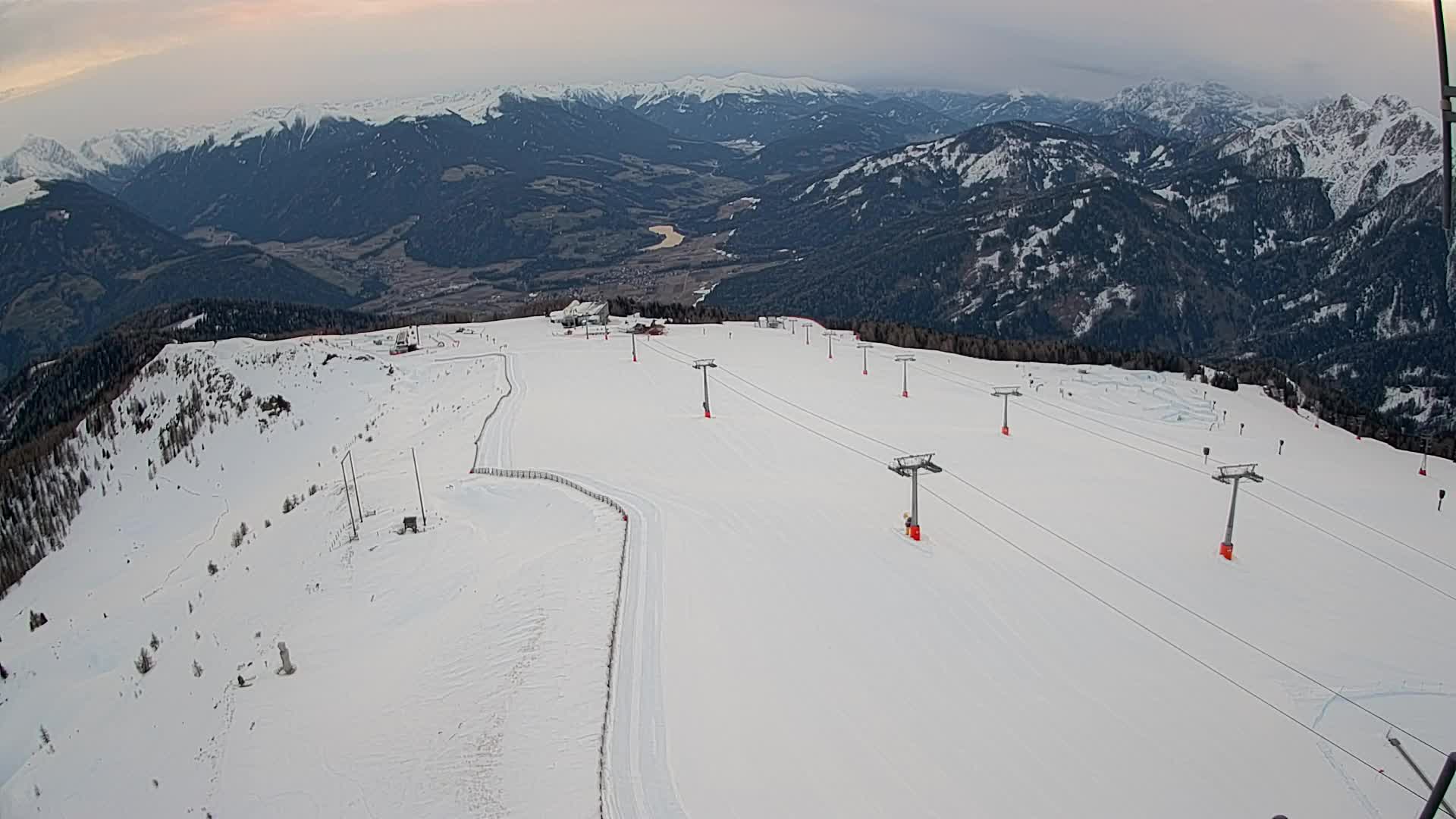 Kronplatz-Gipfel | Blick nach Olang – Valdaora