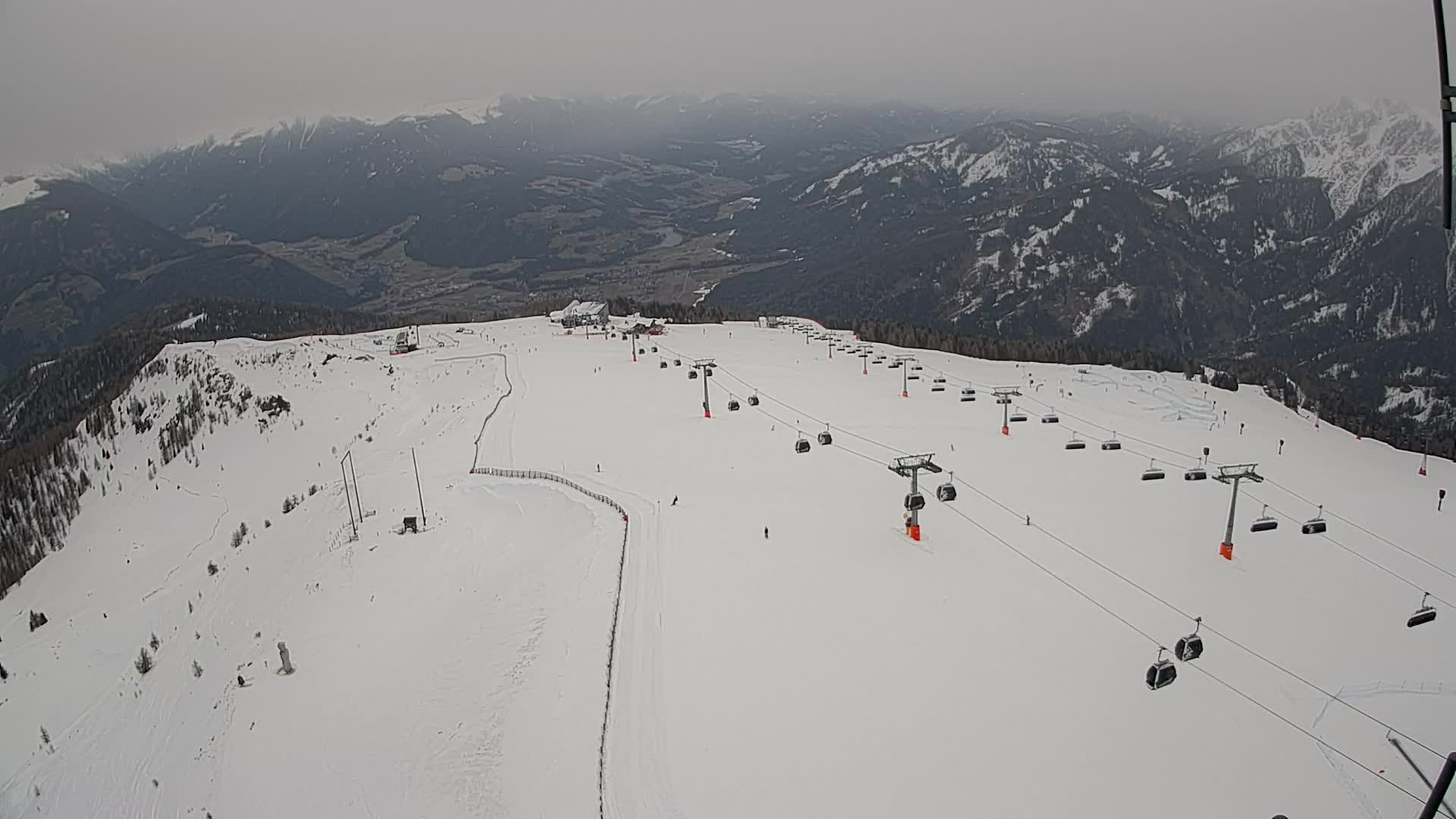 Kronplatz-Gipfel | Blick nach Olang – Valdaora