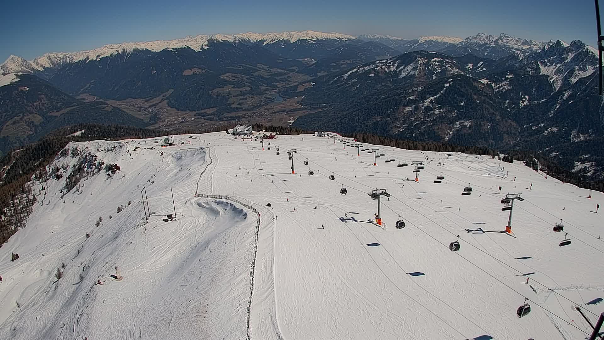 Sommet du Kronplatz | vue sur Valdaora – Olang