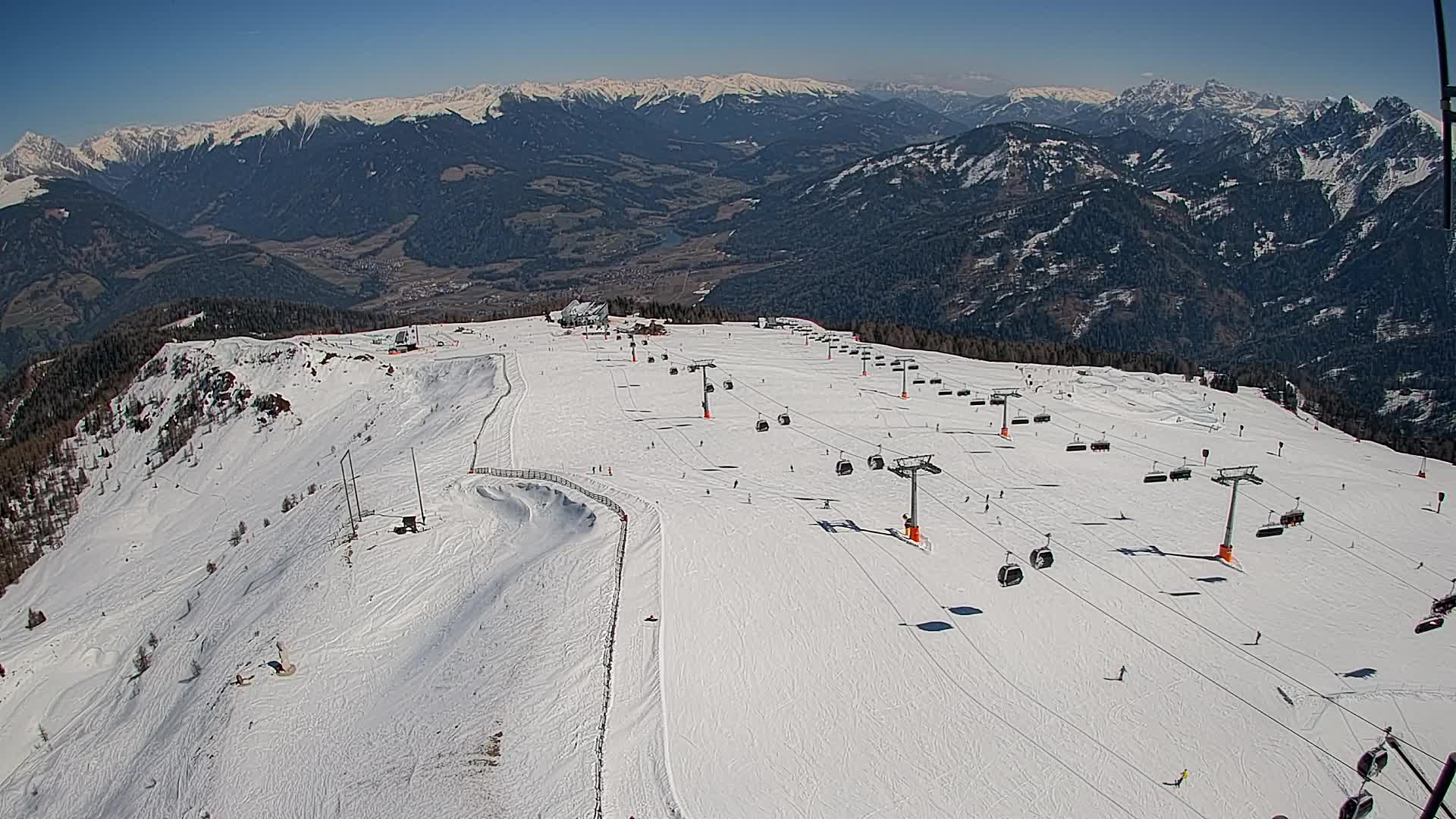 Kronplatz-Gipfel | Blick nach Olang – Valdaora