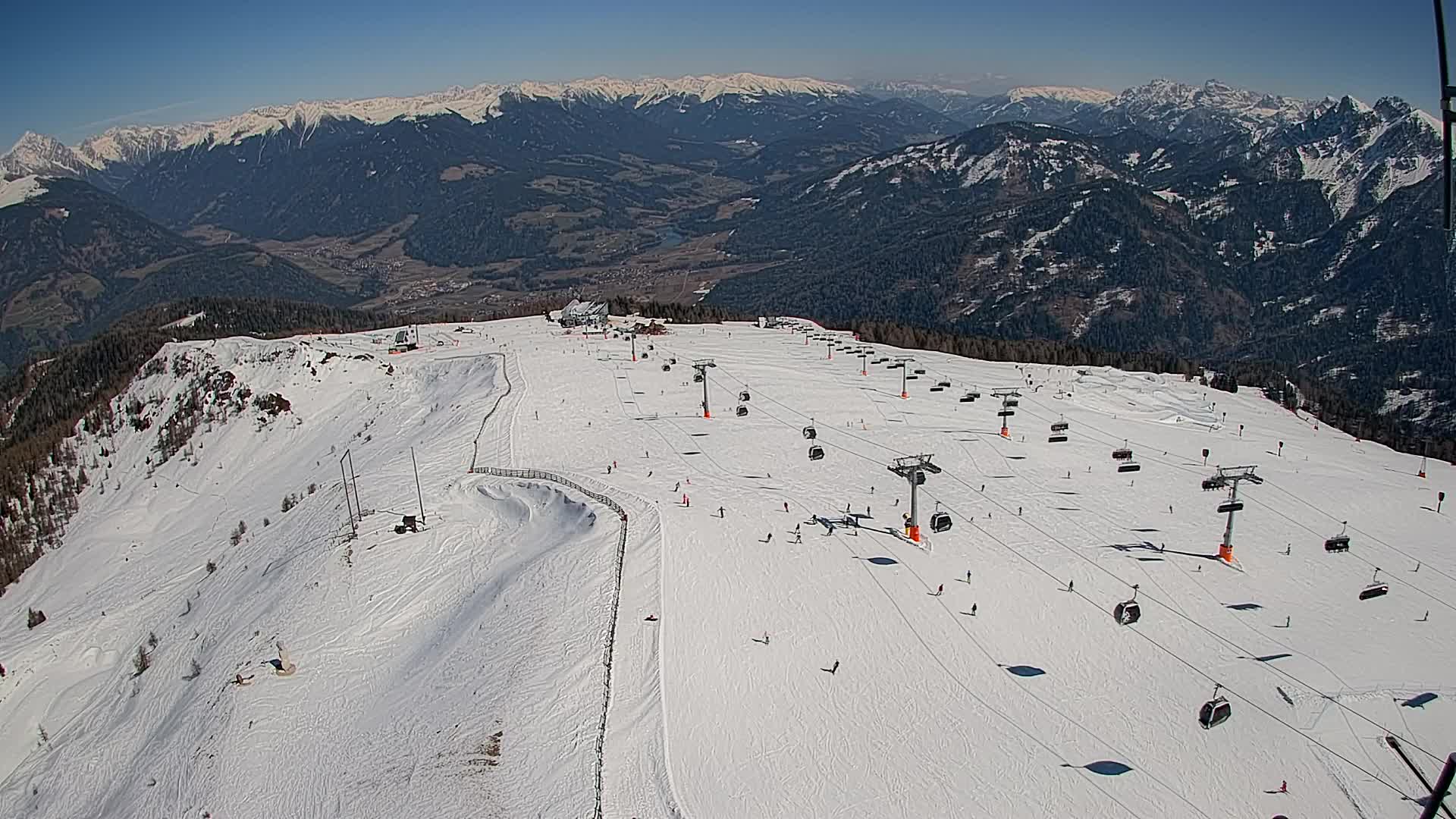 Kronplatz-Gipfel | Blick nach Olang – Valdaora
