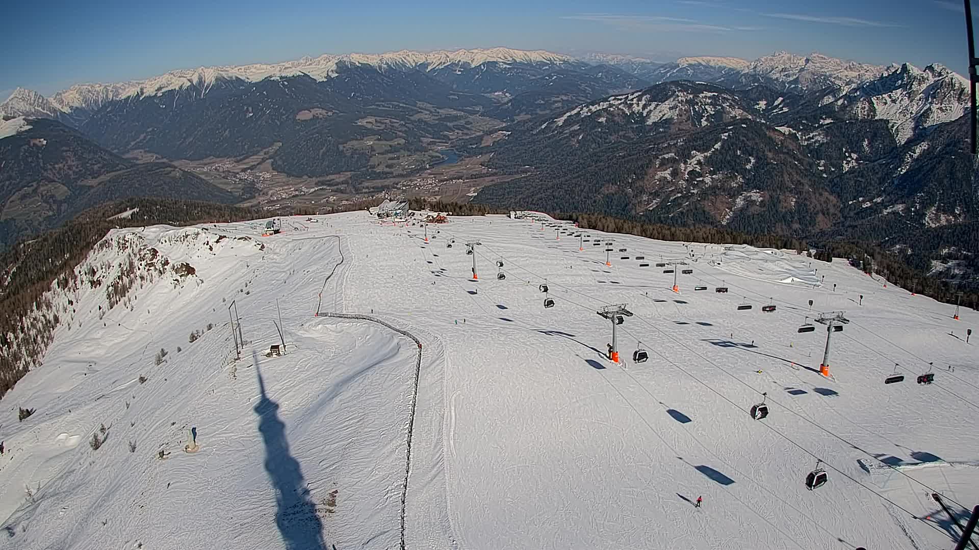 Kronplatz-Gipfel | Blick nach Olang – Valdaora