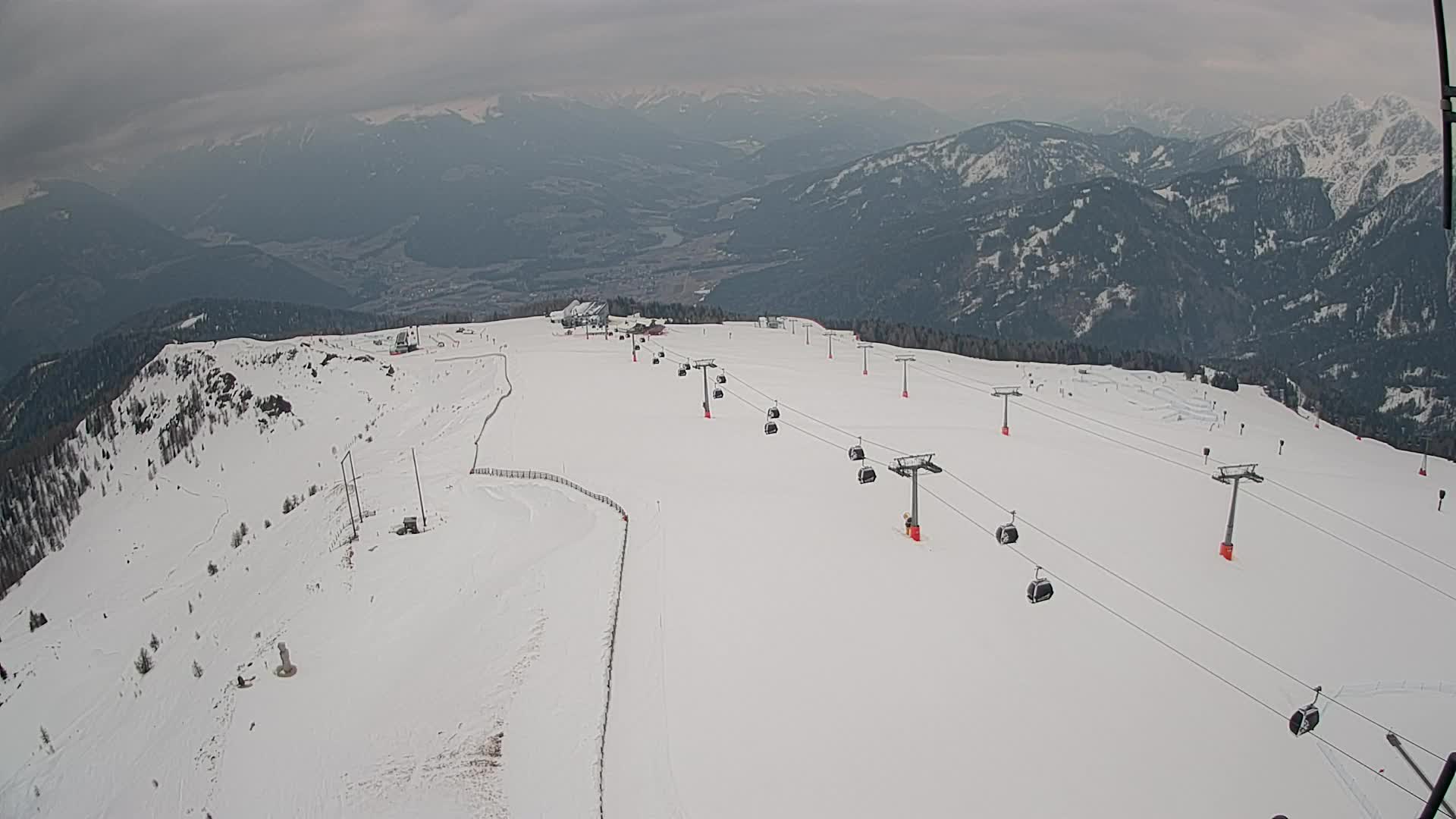 Kronplatz-Gipfel | Blick nach Olang – Valdaora