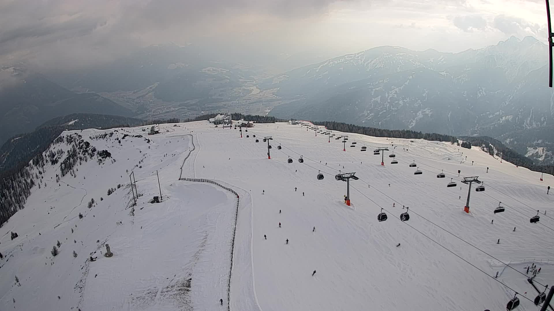 Kronplatz-Gipfel | Blick nach Olang – Valdaora