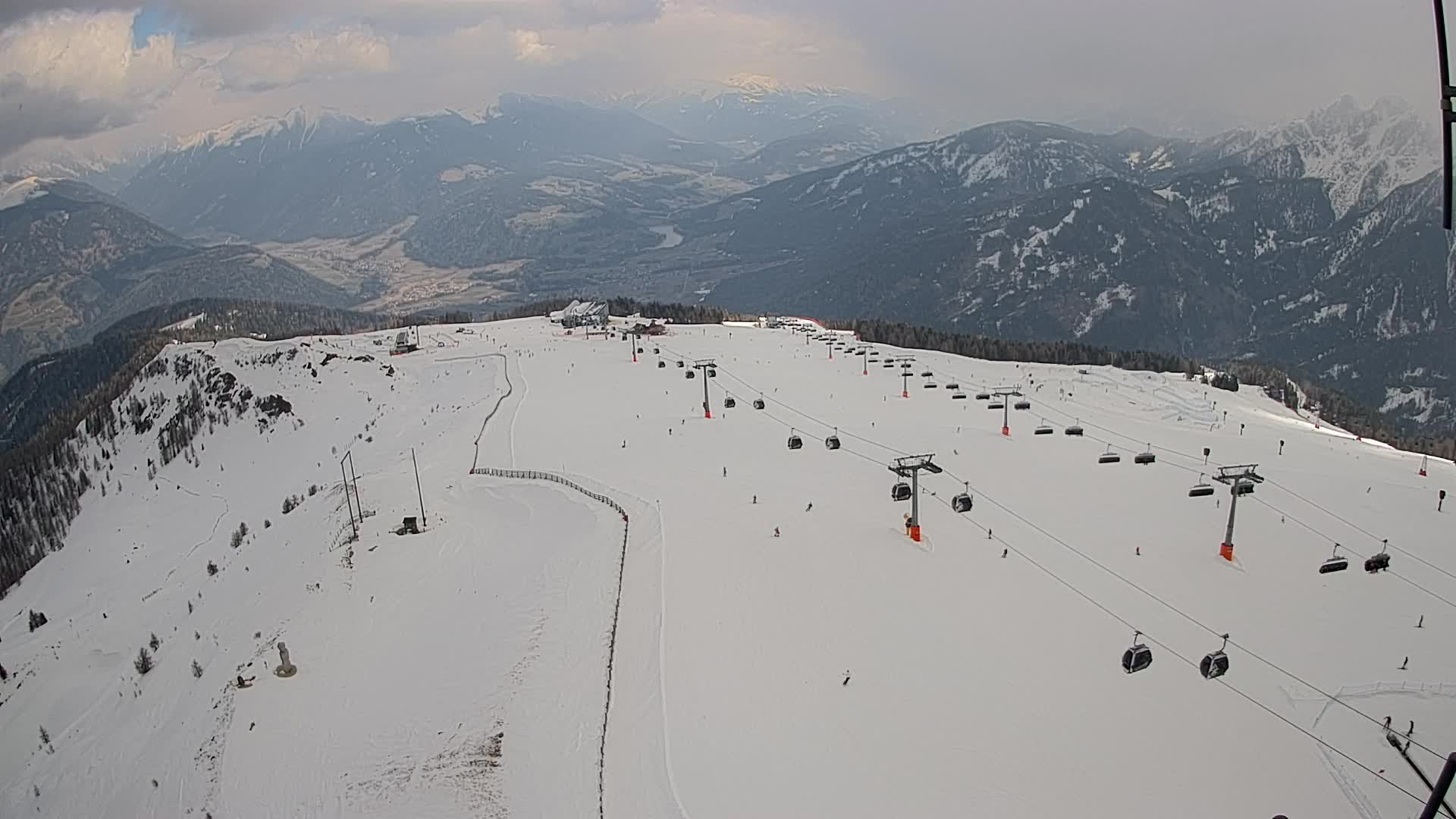 Kronplatz-Gipfel | Blick nach Olang – Valdaora