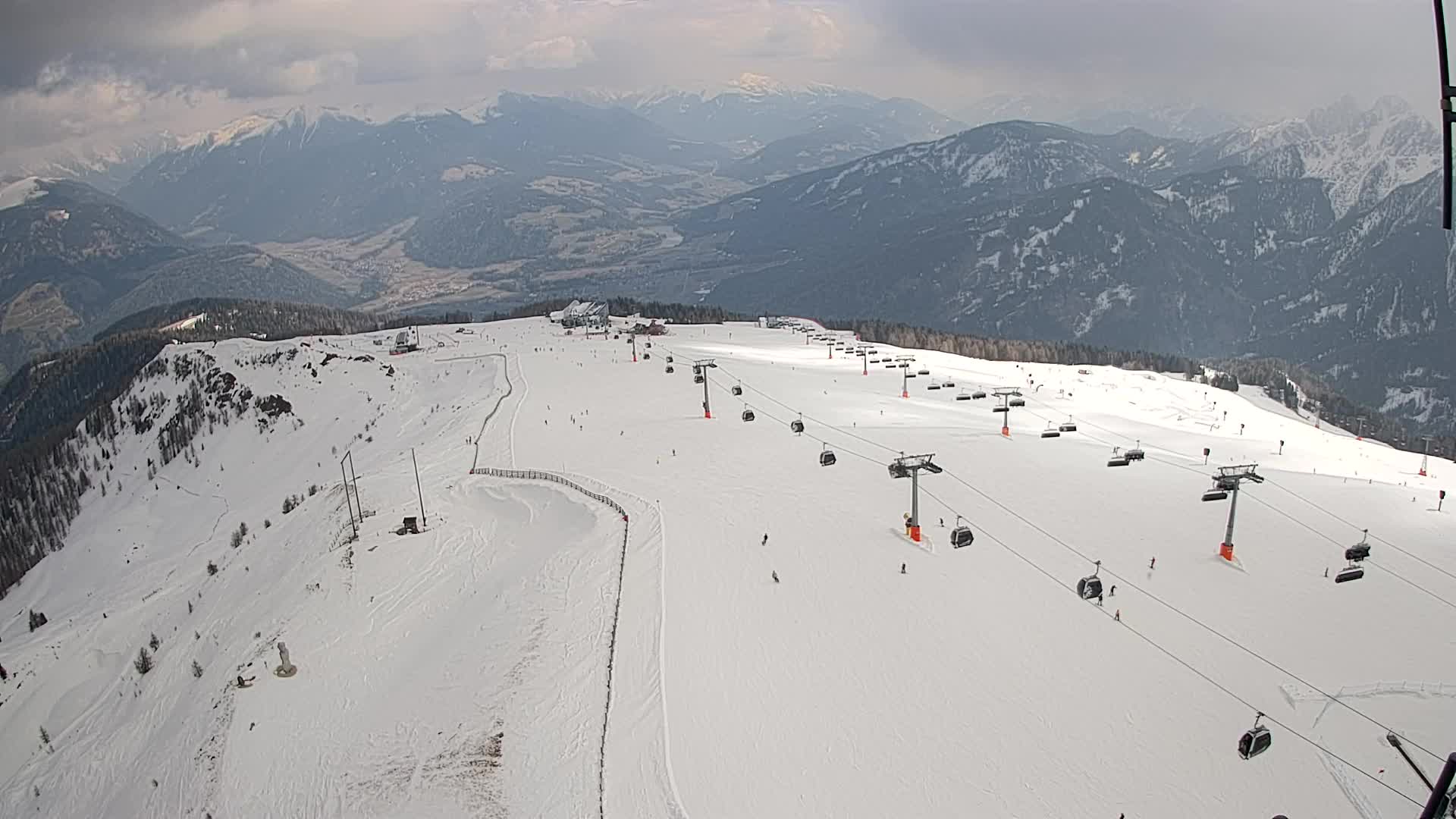 Kronplatz-Gipfel | Blick nach Olang – Valdaora