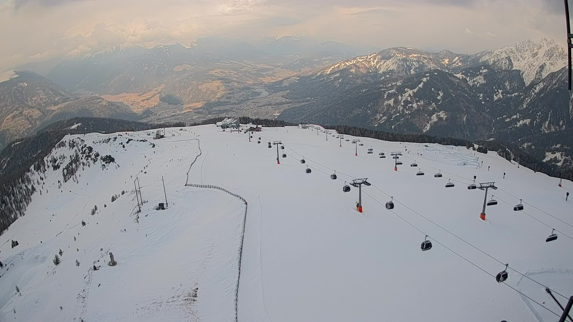 Kronplatz-Gipfel | Blick nach Olang – Valdaora