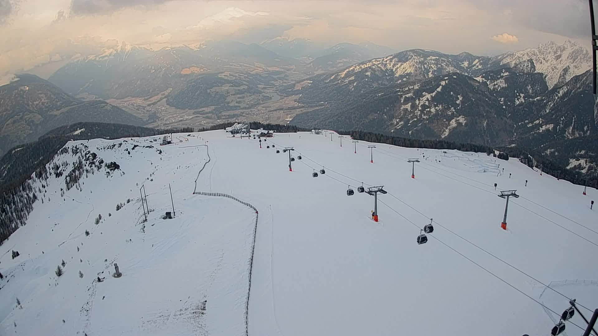 Kronplatz-Gipfel | Blick nach Olang – Valdaora