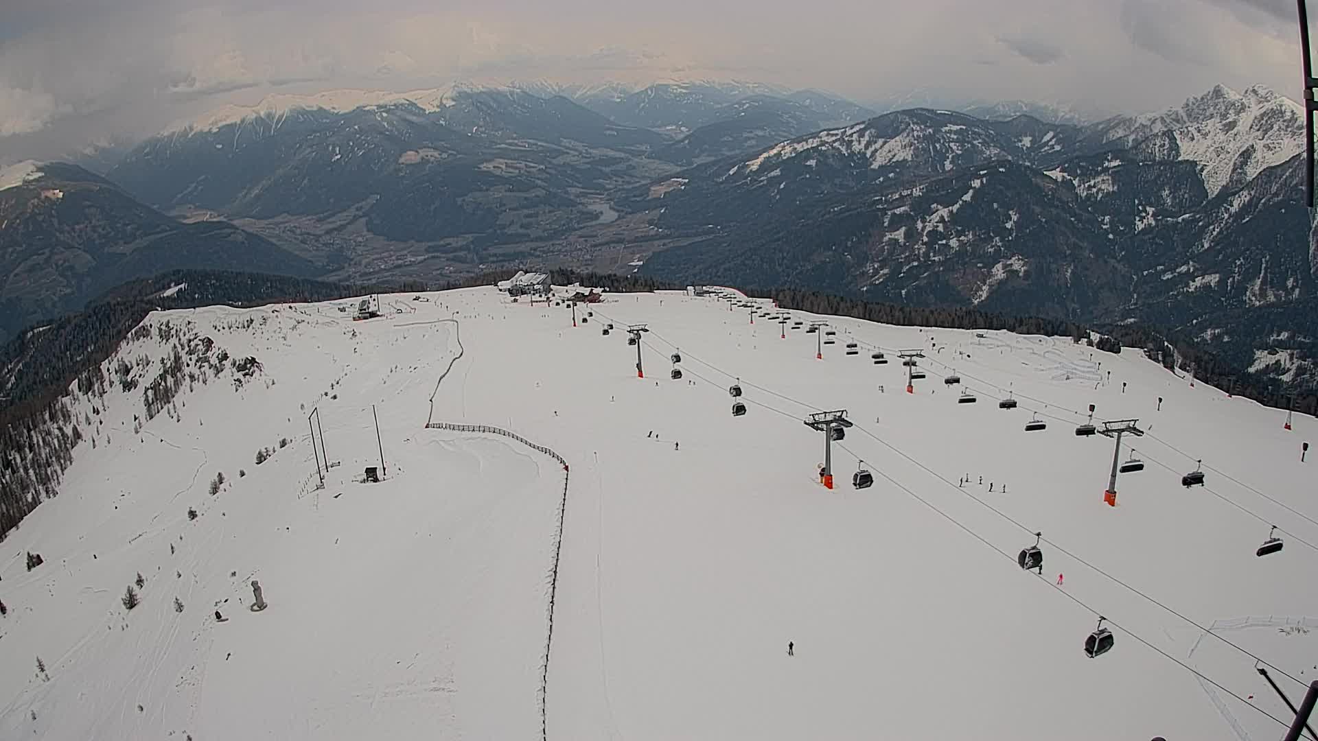 Kronplatz-Gipfel | Blick nach Olang – Valdaora