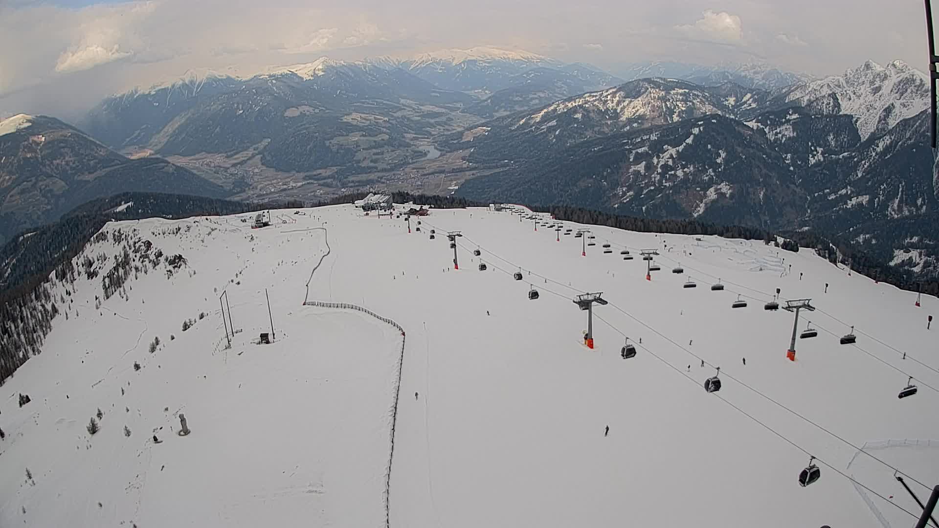 Kronplatz-Gipfel | Blick nach Olang – Valdaora