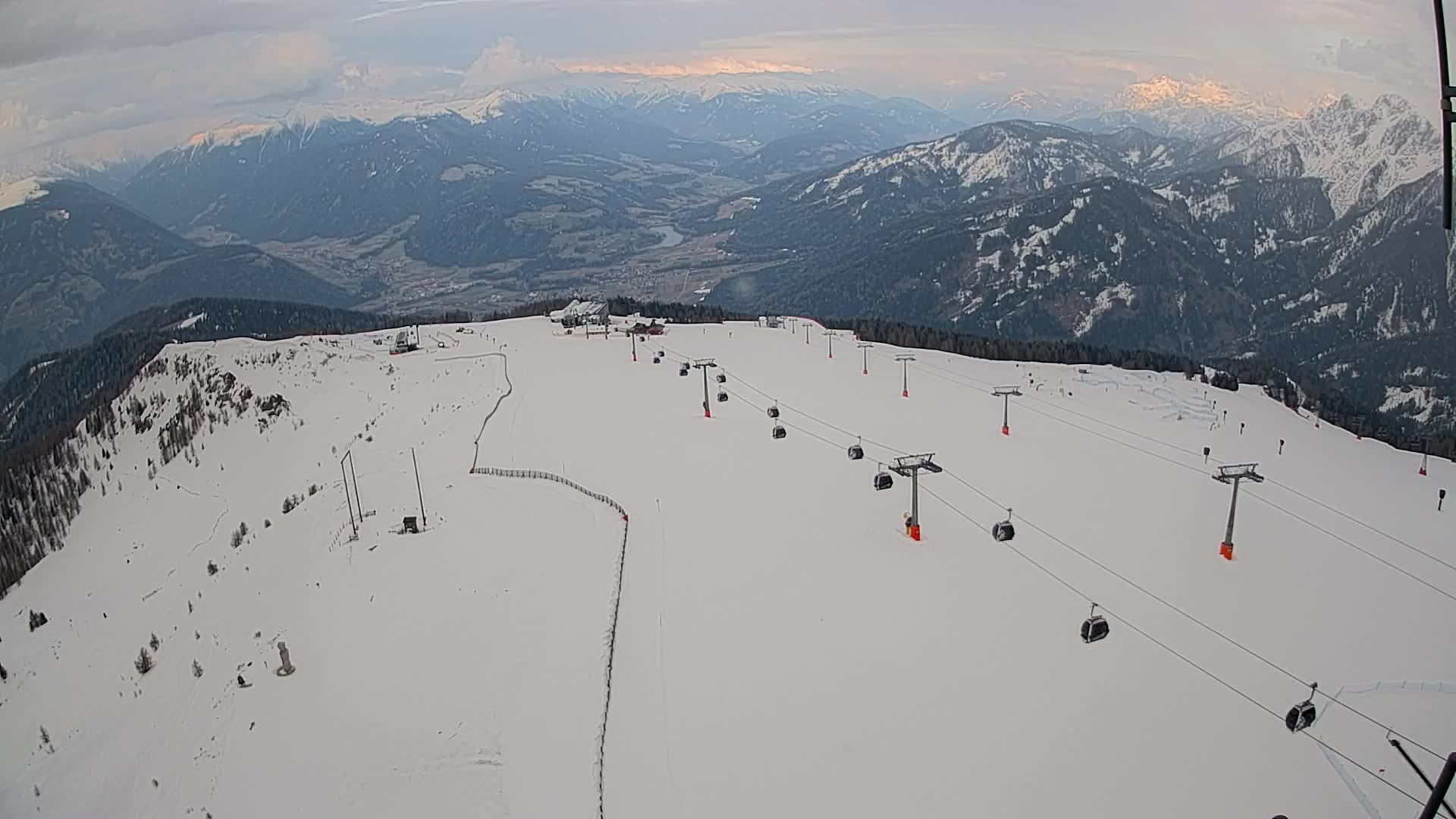 Kronplatz-Gipfel | Blick nach Olang – Valdaora