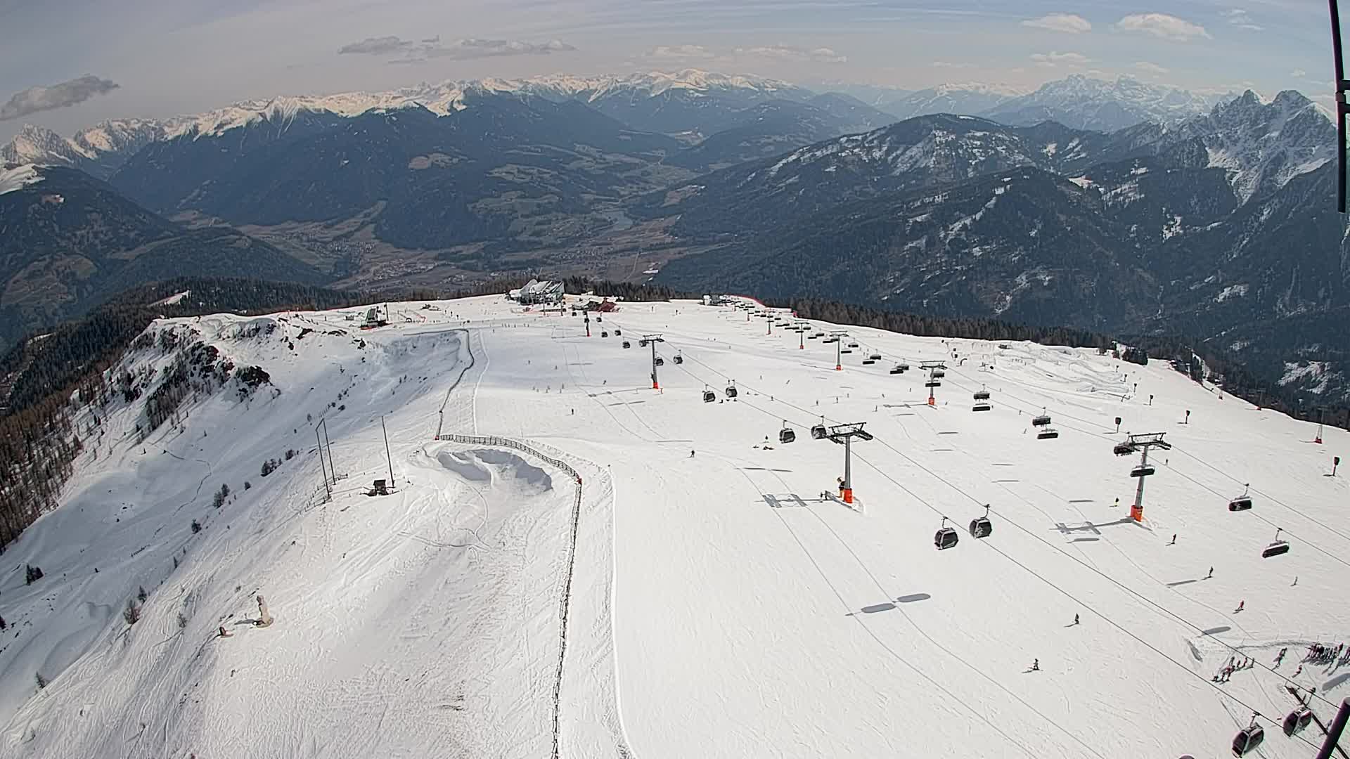 Kronplatz-Gipfel | Blick nach Olang – Valdaora