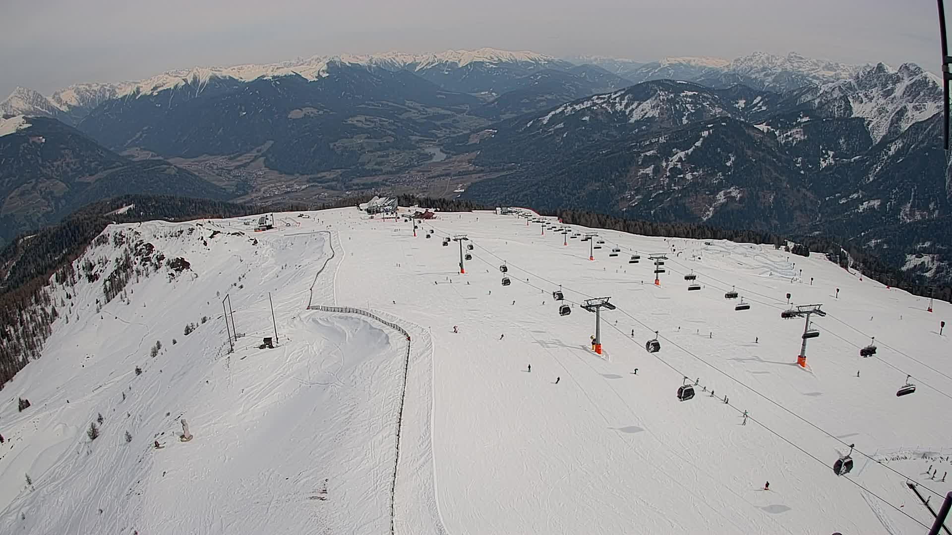 Kronplatz-Gipfel | Blick nach Olang – Valdaora
