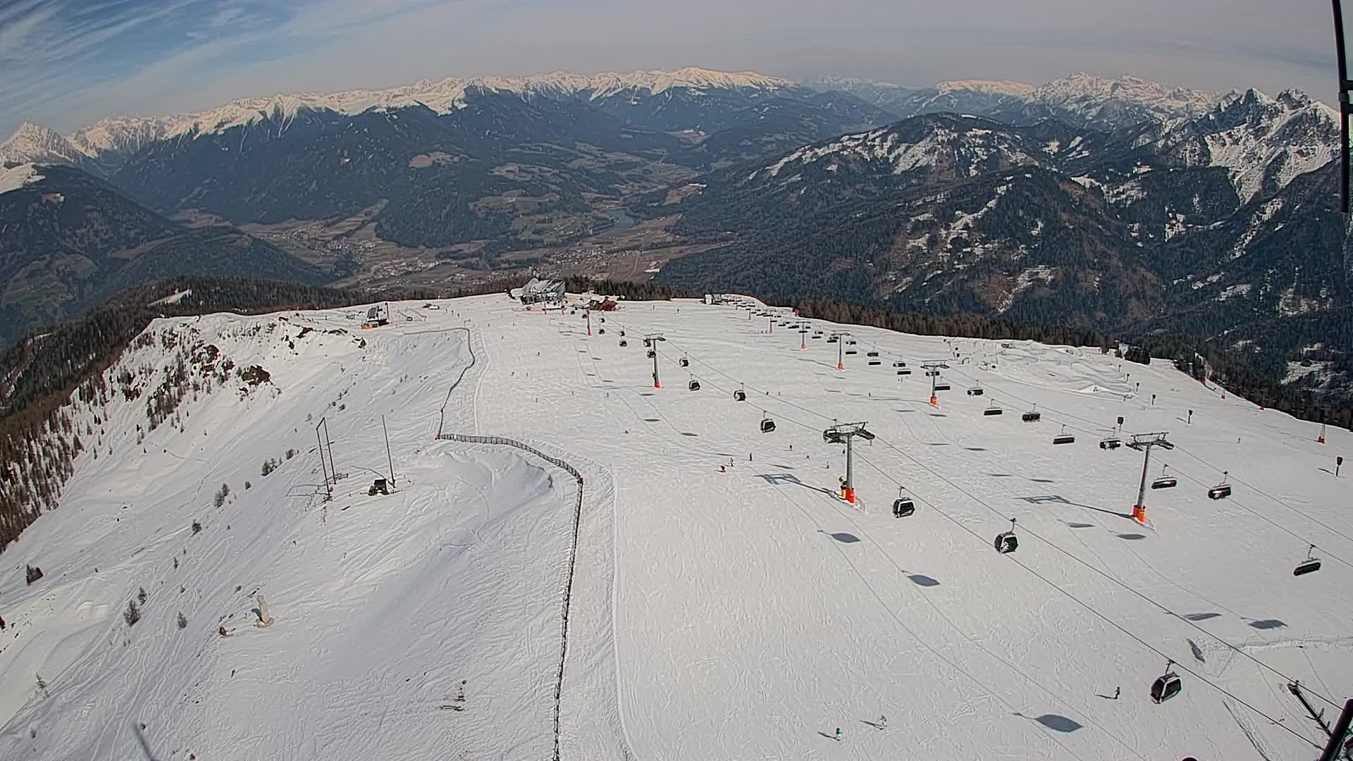 Kronplatz-Gipfel | Blick nach Olang – Valdaora