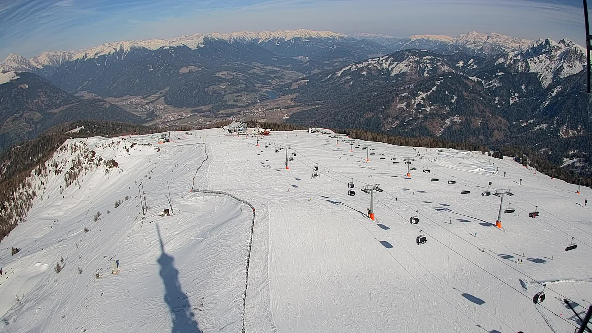 Kronplatz-Gipfel | Blick nach Olang – Valdaora