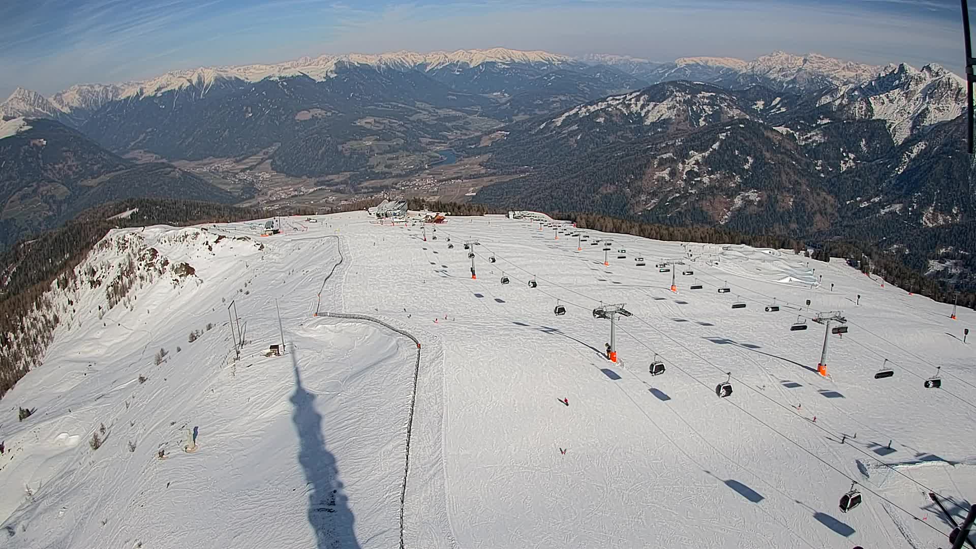 Kronplatz-Gipfel | Blick nach Olang – Valdaora