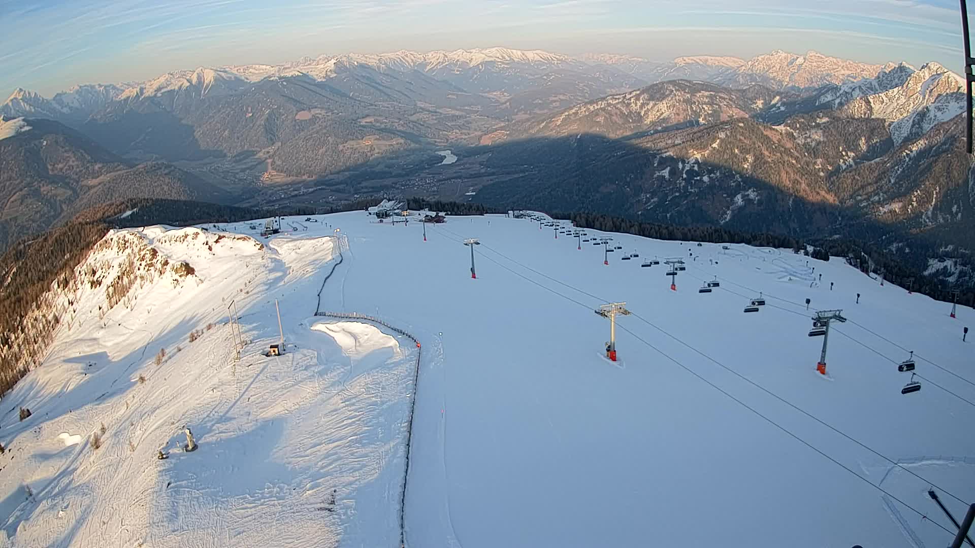 Kronplatz-Gipfel | Blick nach Olang – Valdaora
