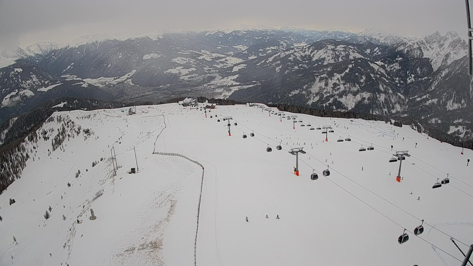 Kronplatz-Gipfel | Blick nach Olang – Valdaora